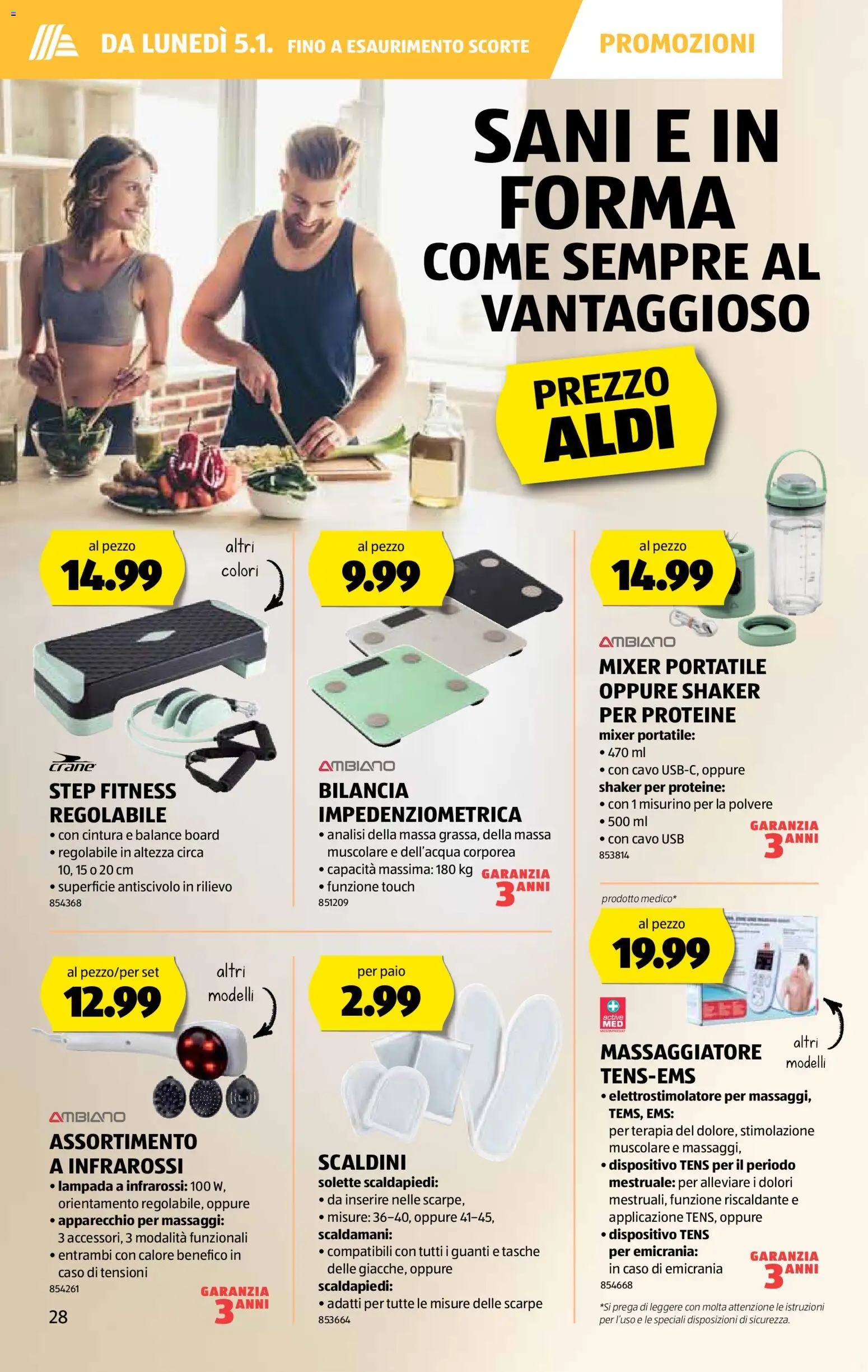 Aldi Aktionen IT – gültig ab 31.12.2025 | Seite: 29 | Produkte: Balance Board, Mixer, Tasche, Usb