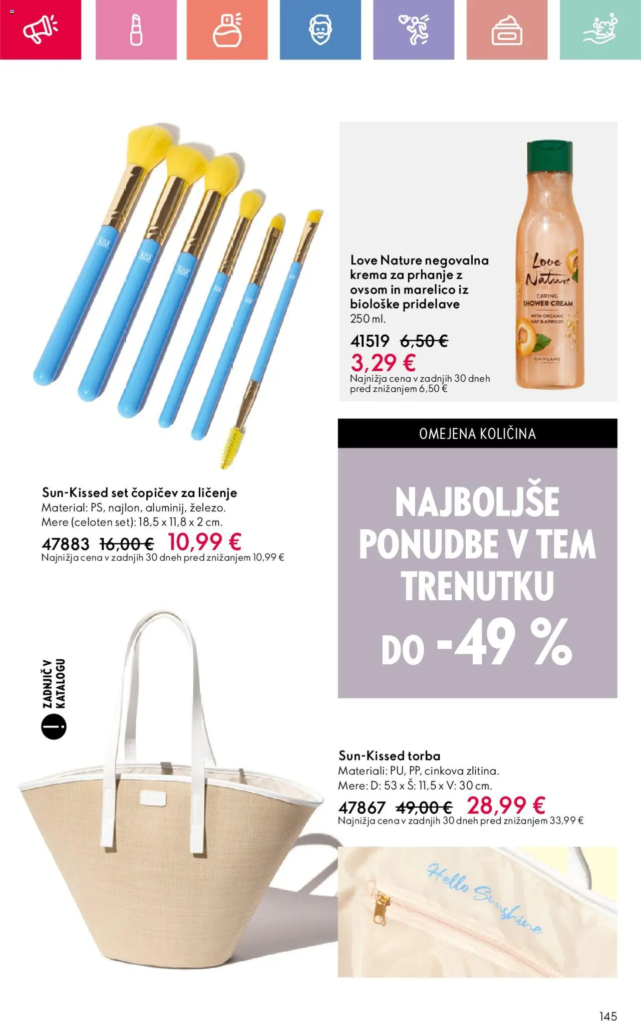 Oriflame katalog 11 │ velja od 03.08.2025 | Stran: 145 | Izdelki: Torba, Krema