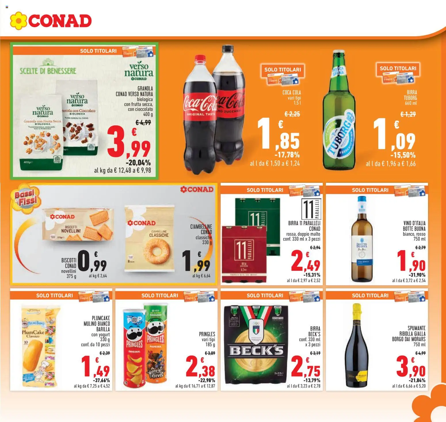 Volantino Conad del 26.02.2026 | Pagina: 17 | Prodotti: Yogurt, Biscotti, Vino, Plumcake