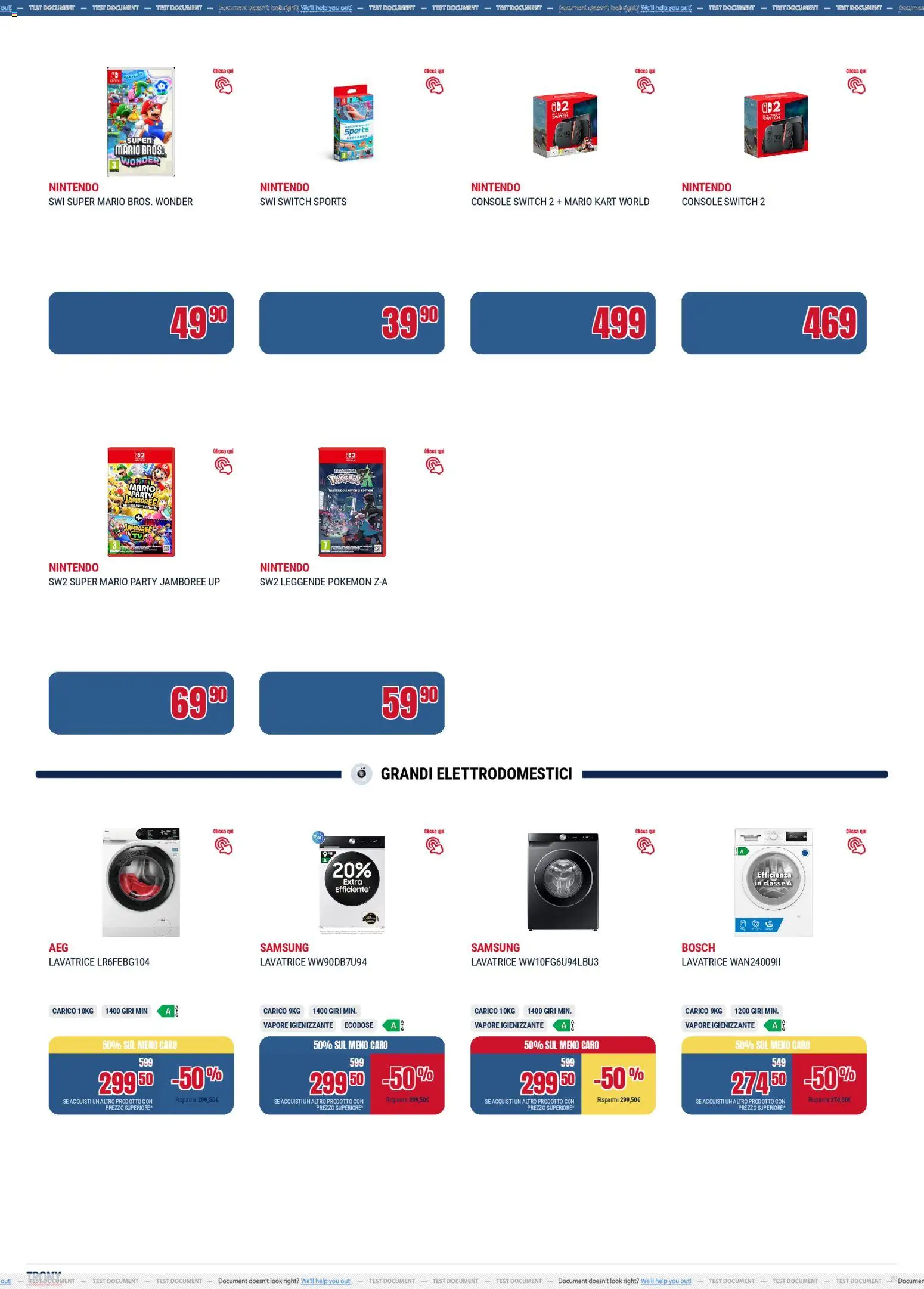 Volantino Trony del 04.12.2025 | Pagina: 20 | Prodotti: Lavatrice, Samsung