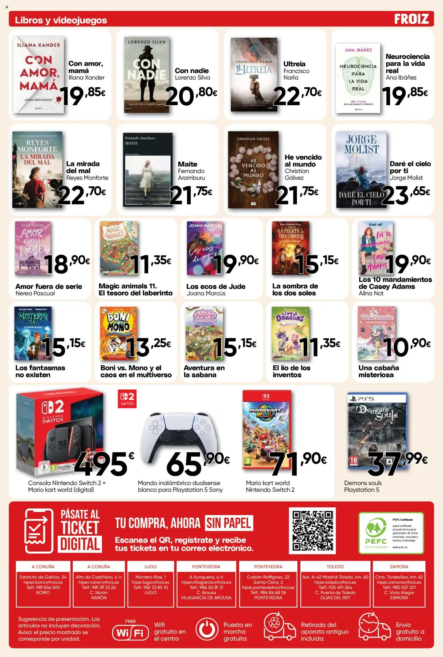 Froiz - Folleto Hiper │ válido desde el 25.03.2026 | Página: 12 | Productos: Sombra, Consola Nintendo, Consola, Playstation