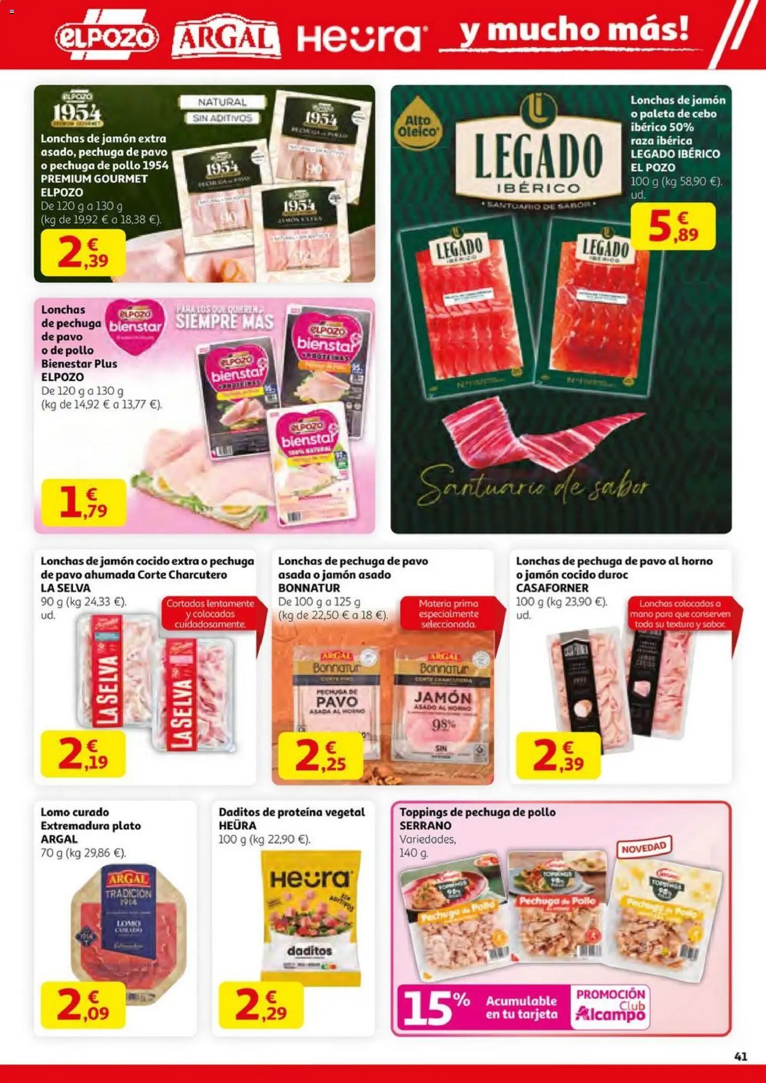 Alcampo -  HG catalan │ válido desde el 23.10.2025 | Página: 41 | Productos: Jamón, Jamón cocido, Horno