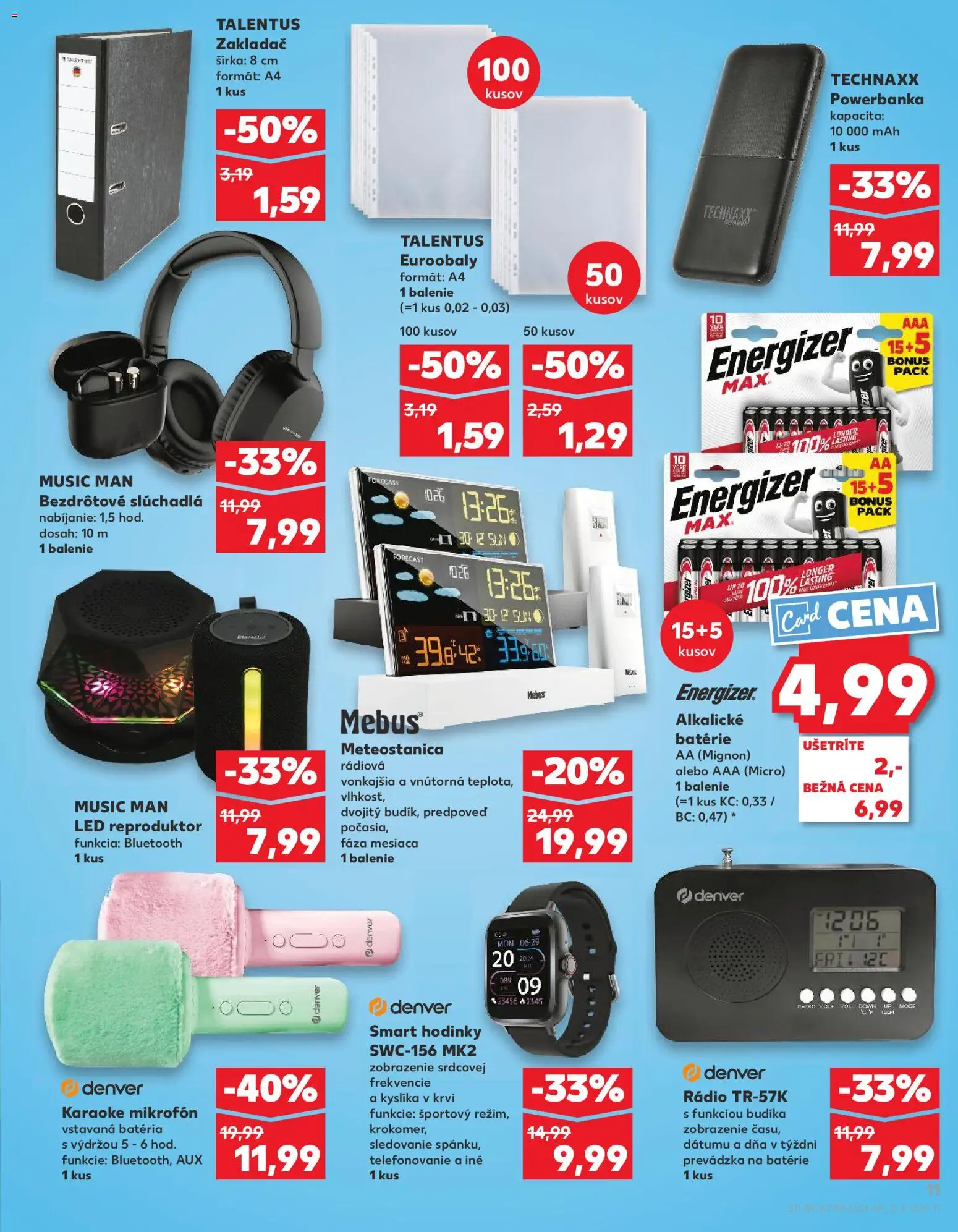 Kaufland SK akciós ujság - amely érvényes a következő dátumtól: 16.04.2026 | Oldal: 11 | Termékek: Rádió, Mikrofon