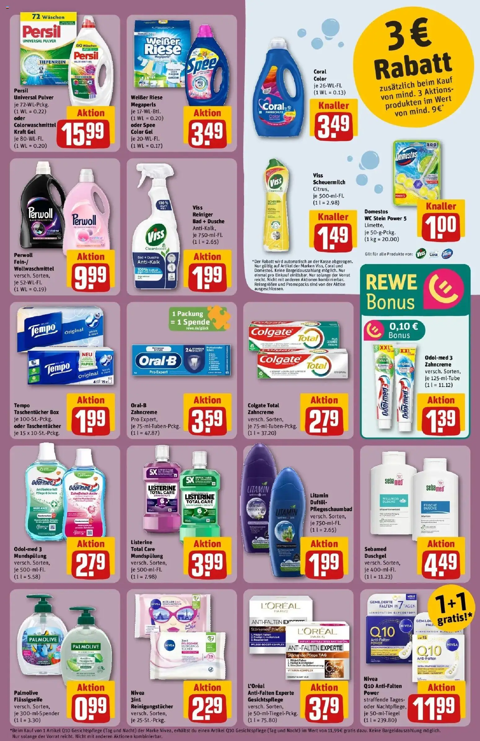 Rewe Prospekt Butzbach	 – gültig ab 09.03.2026 | Seite: 21 | Produkte: Coral, Perwoll, Duschgel, Shower Gel