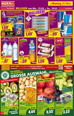 Norma Flugblatt ab 23.03.2026 gültig | Seite: 12 | Produkte: Kartoffeln, Hajdina liszt, Salami, Äpfel