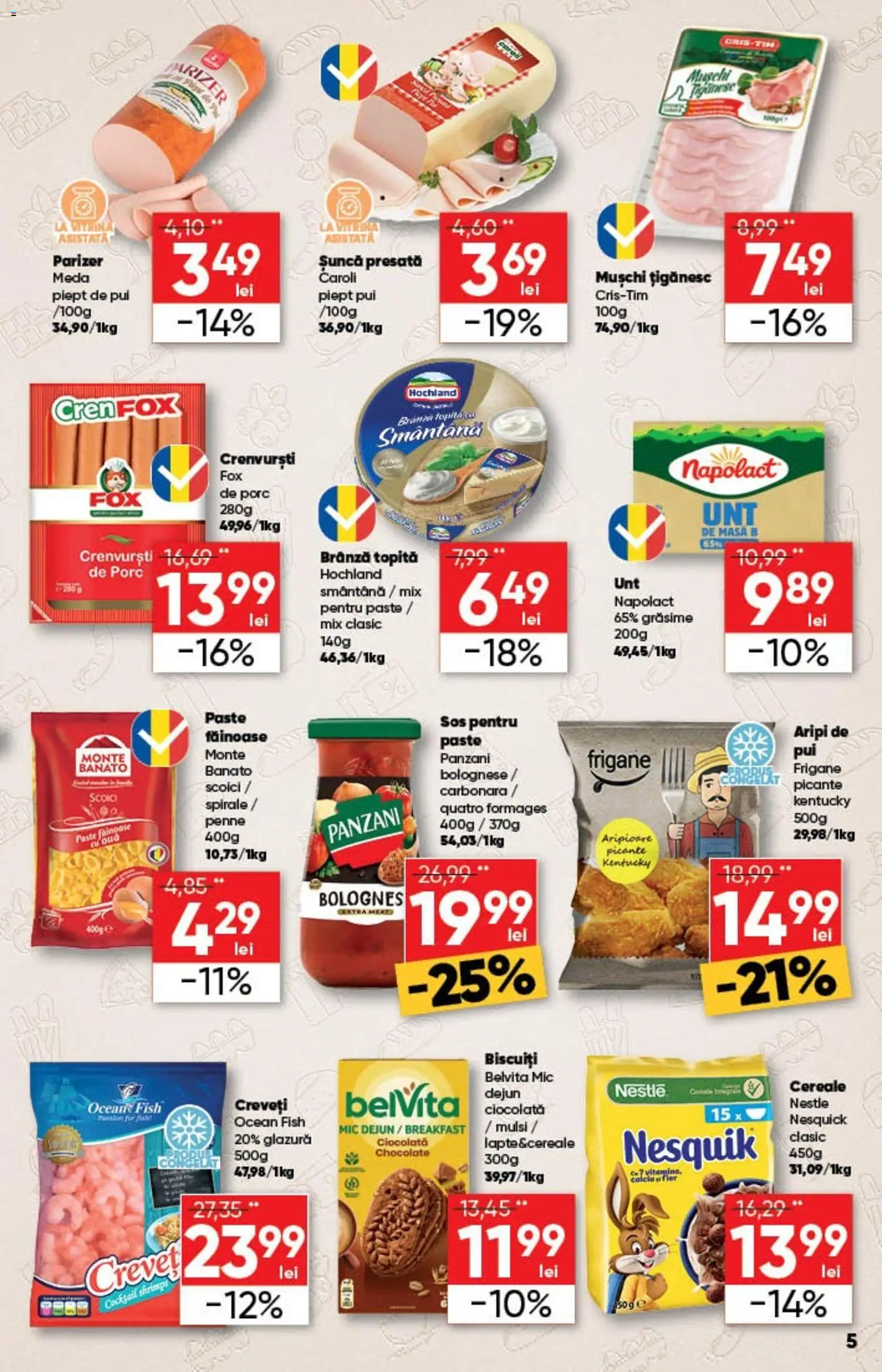 Noul catalog Profi – valabil de la 12.11.2025 | Pagină: 5 | Produse: Cereale, Smântână, Biscuiți, Sos