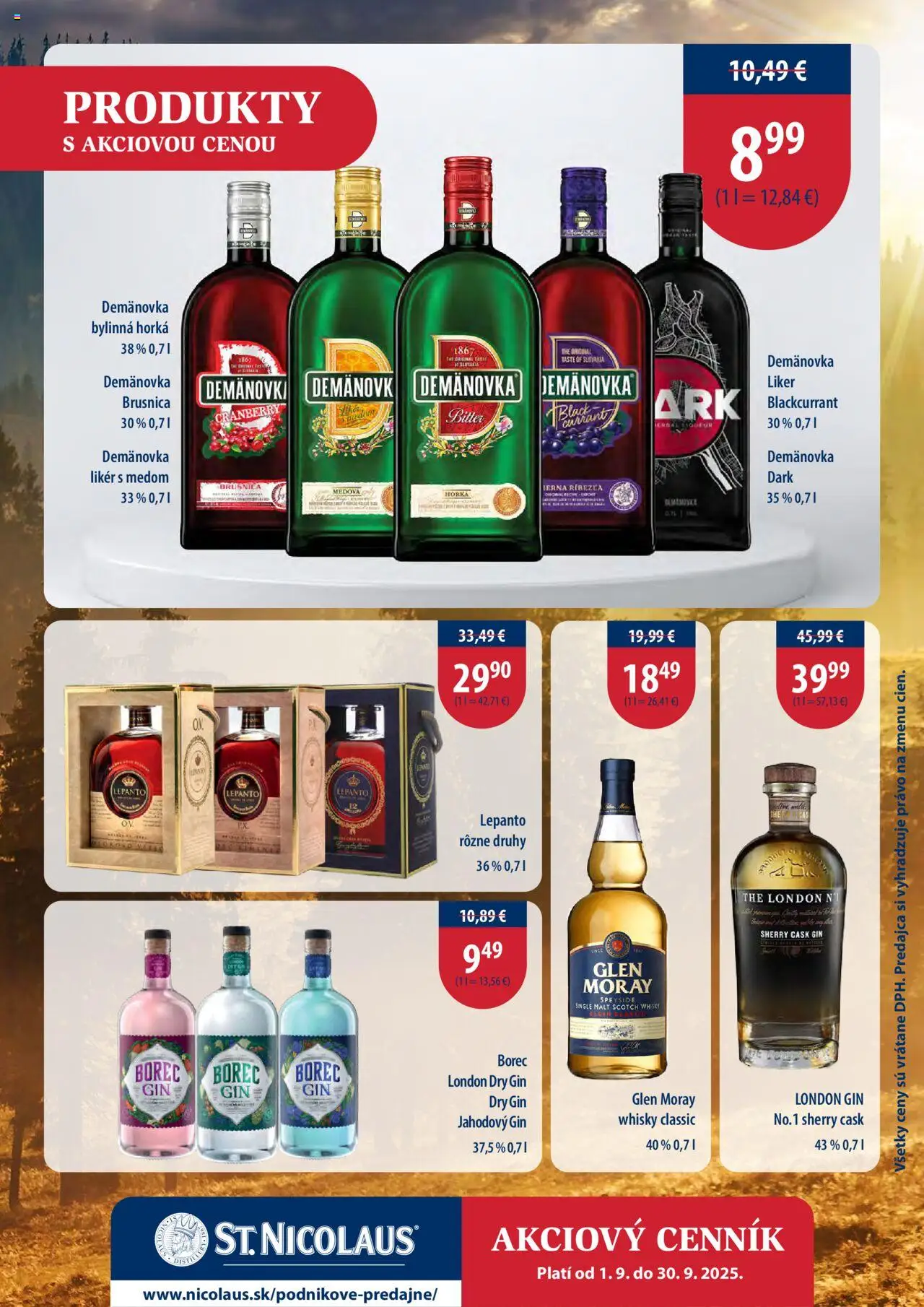 St. Nicolaus leták │ platný od 01.09.2025 | Strana: 7 | Produkty: Gin, Whisky