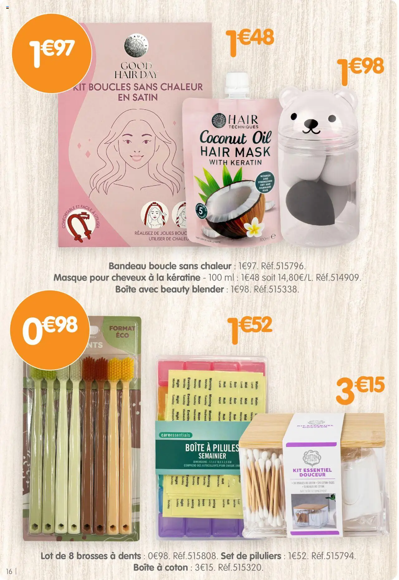  | Page: 16 | Produits: Autocollants, Blender, Masque, Boîte de rangement