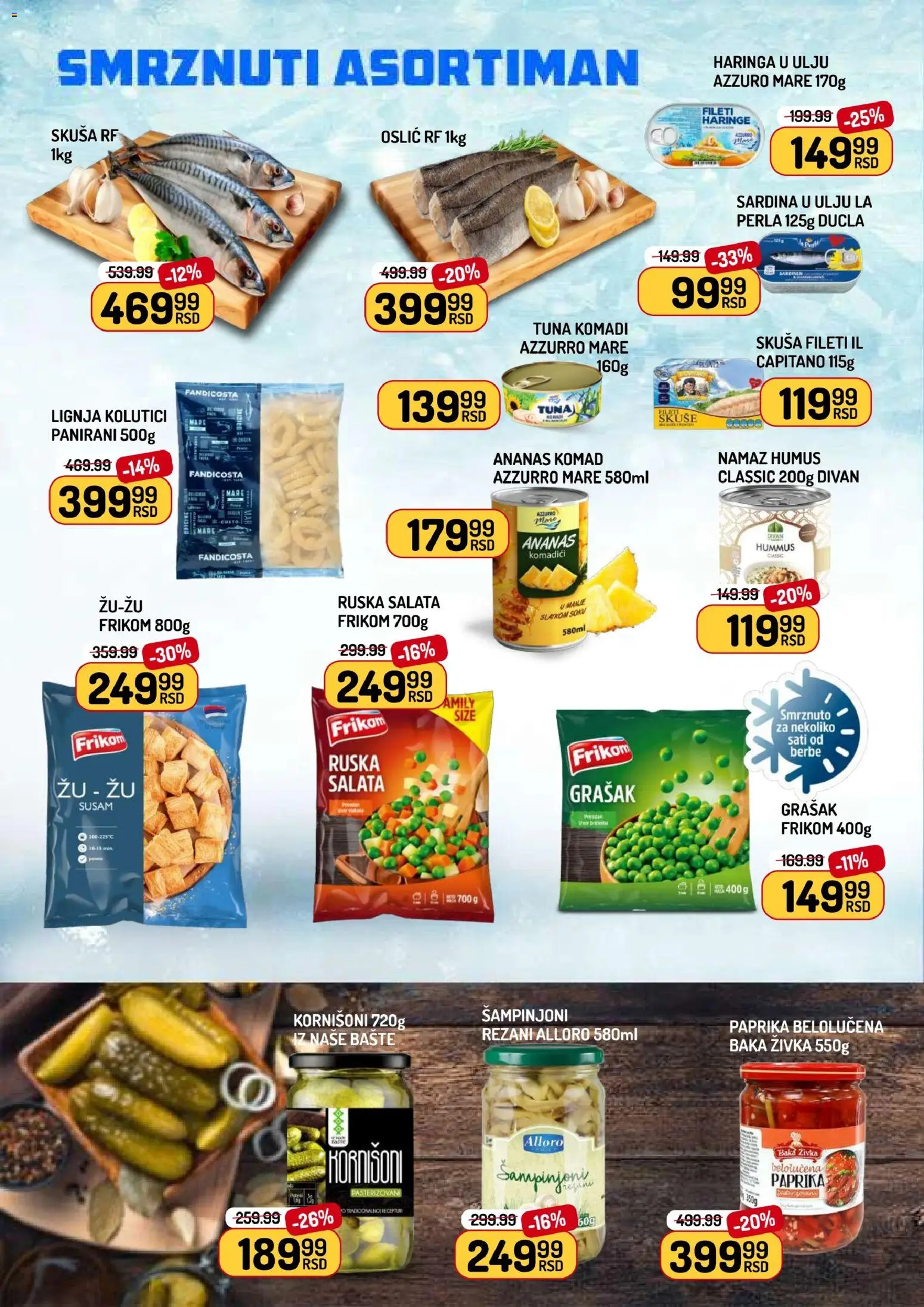Aman katalog - važi od 24.10.2025 | Strana: 4 | Proizvode: Ananas, Grašak, Skuša, Šampinjoni
