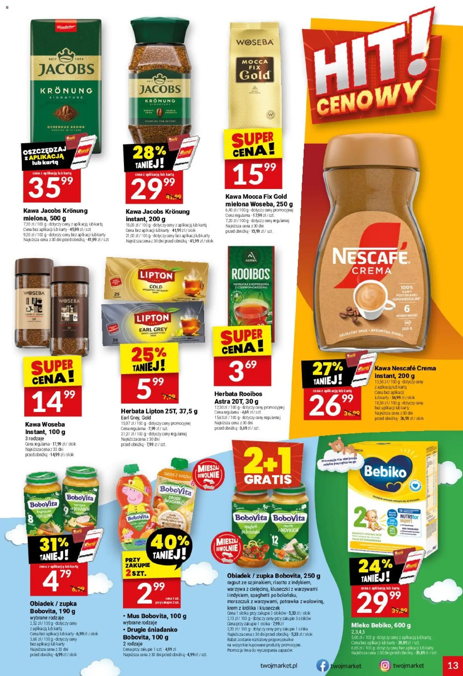 Twój Market Gazetka od 12.11.2025 | Strona: 13 | Produkty: Por, Morszczuk, Krem, Warzywa