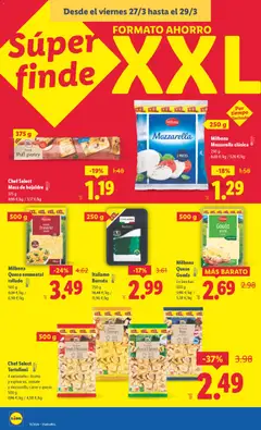 Vista previa Milbona Queso emmental rallado, German Emmental grated, 500 g válido desde el 23.03.2026 | Página: 22