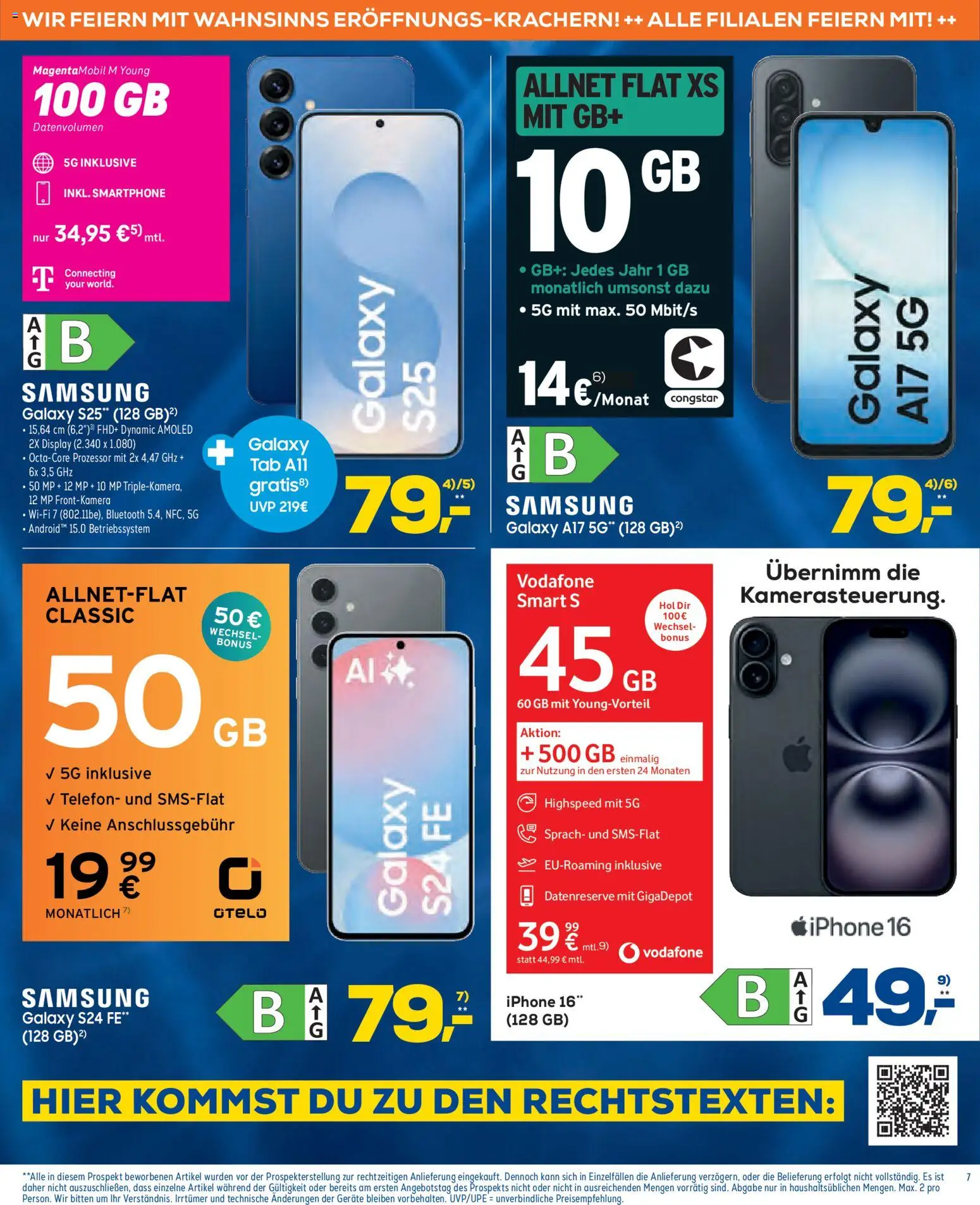 Euronics Prospekt 	 – gültig ab 22.10.2025 | Seite: 7 | Produkte: Samsung, Iphone, Telefon, Smartphone