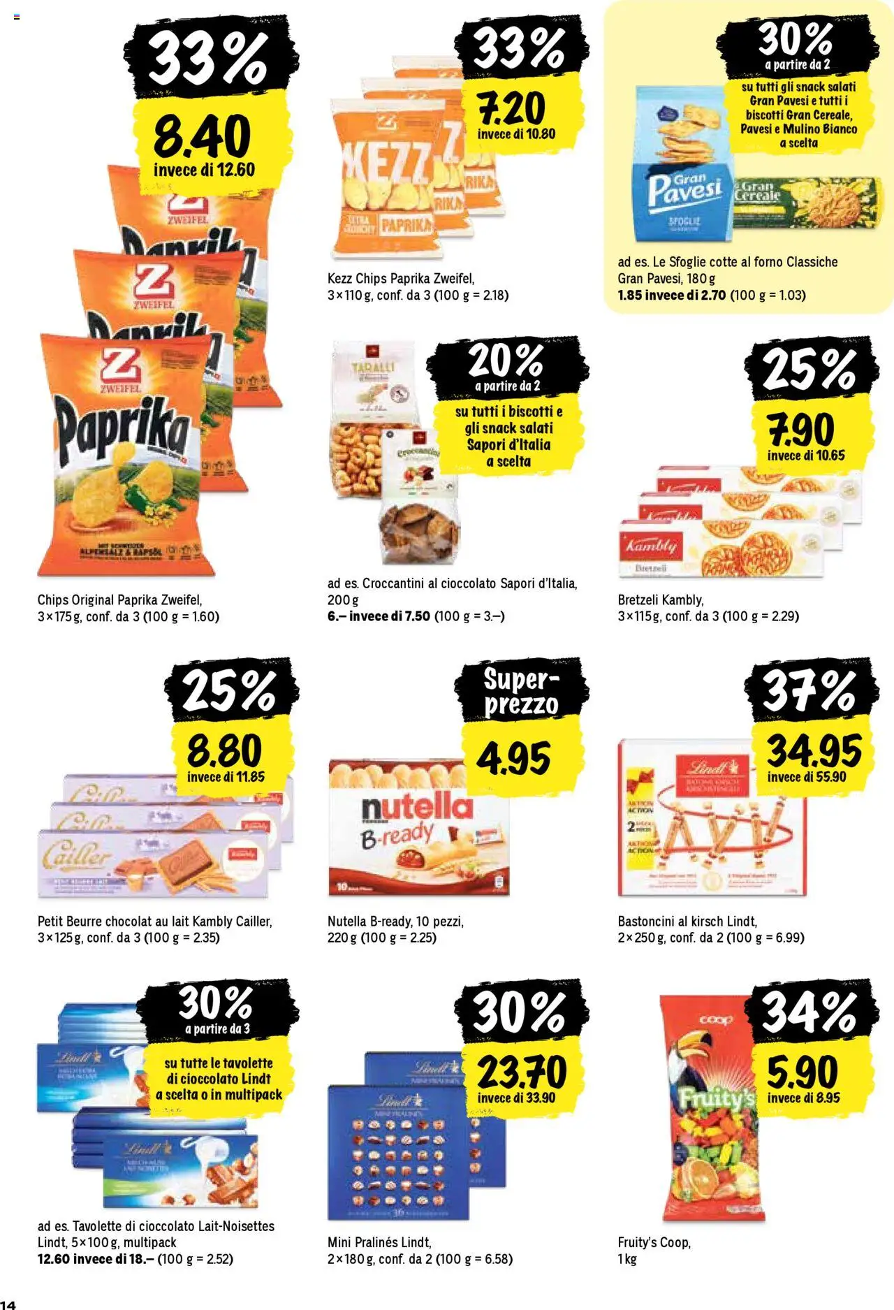 Coop - Una settimana di azioni ab 14.08.2025 | Seite: 14 | Produkte: Spabad, Chips