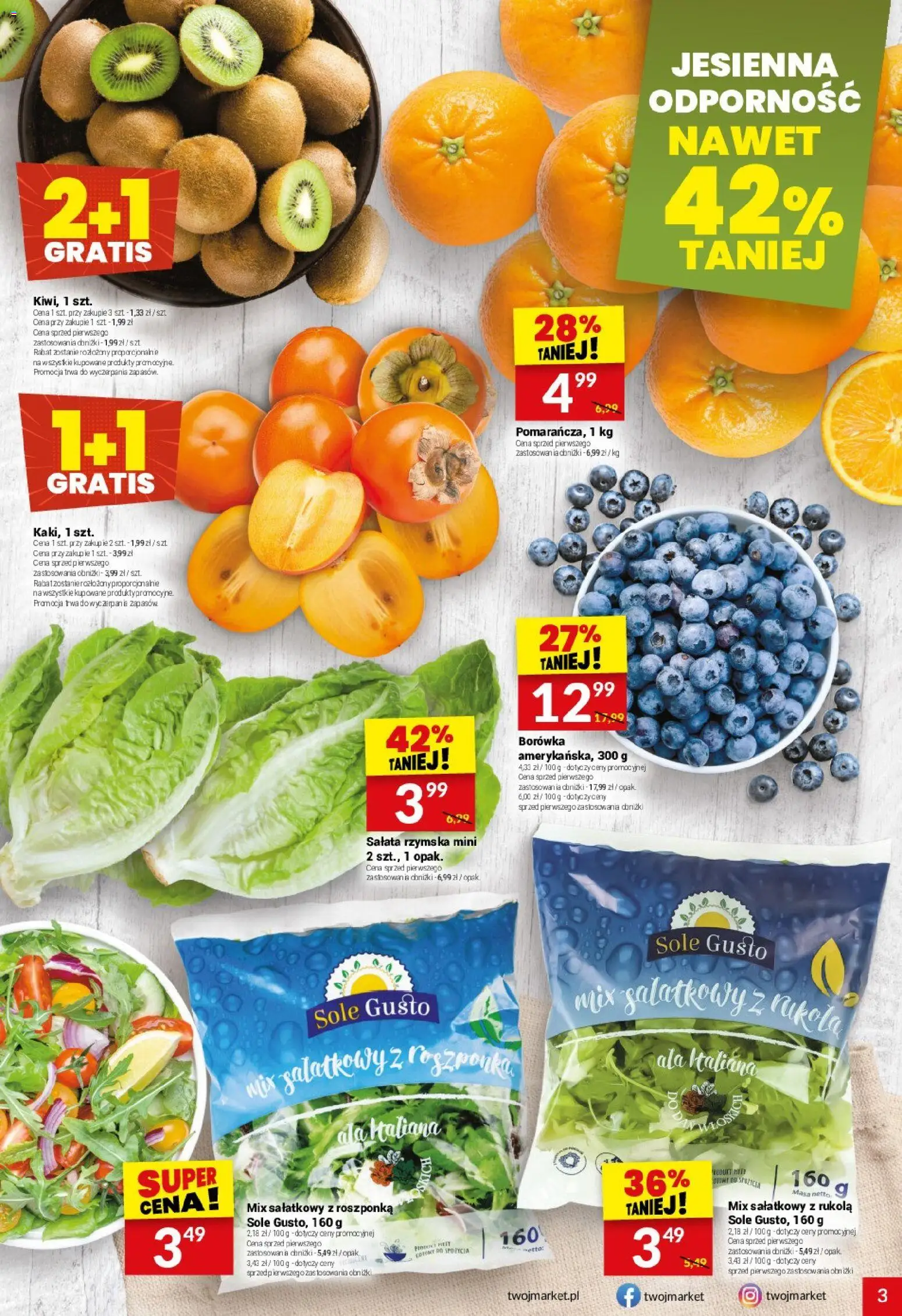 Twój Market Gazetka od 12.11.2025 | Strona: 3 | Produkty: Rukola, Roszponka