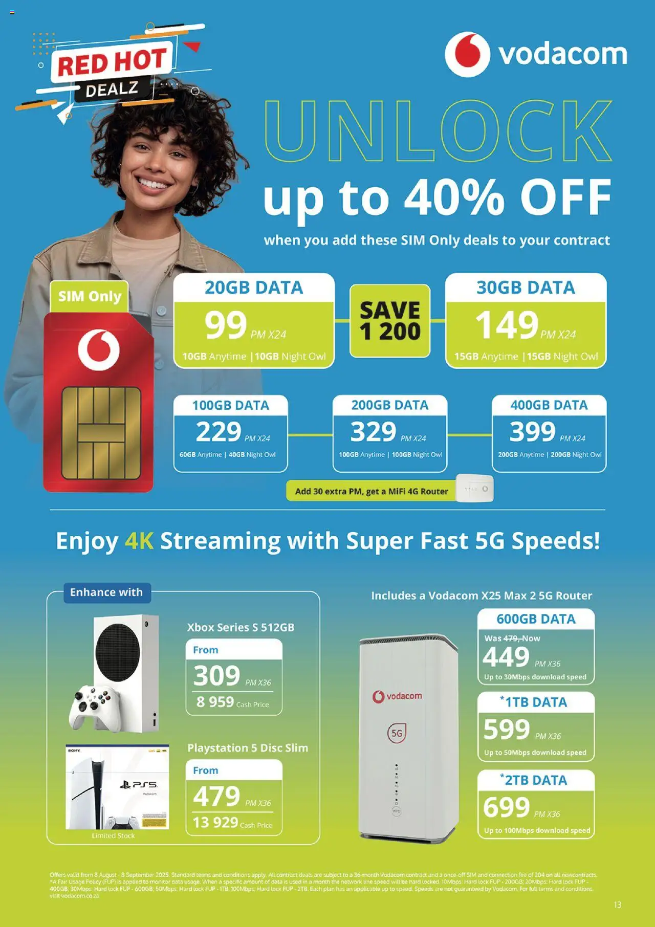 Cellucity Specials │ valid from 08.08.2025 | Page: 14 | Products: Data, Sim, Playstation, Stock