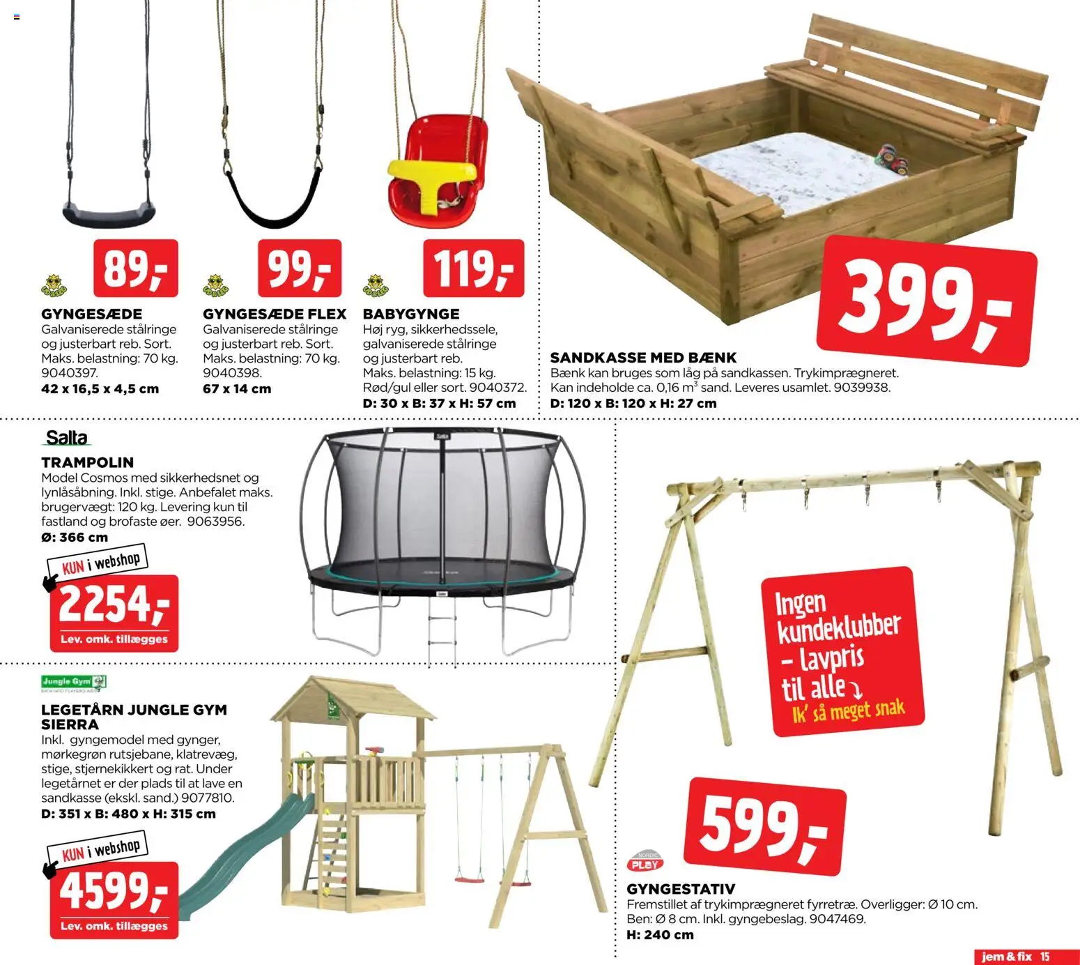 Jem & fix tilbudsavis – gyldig fra 01.03.2026 | Side: 15 | Produkter: Søm, Bænk