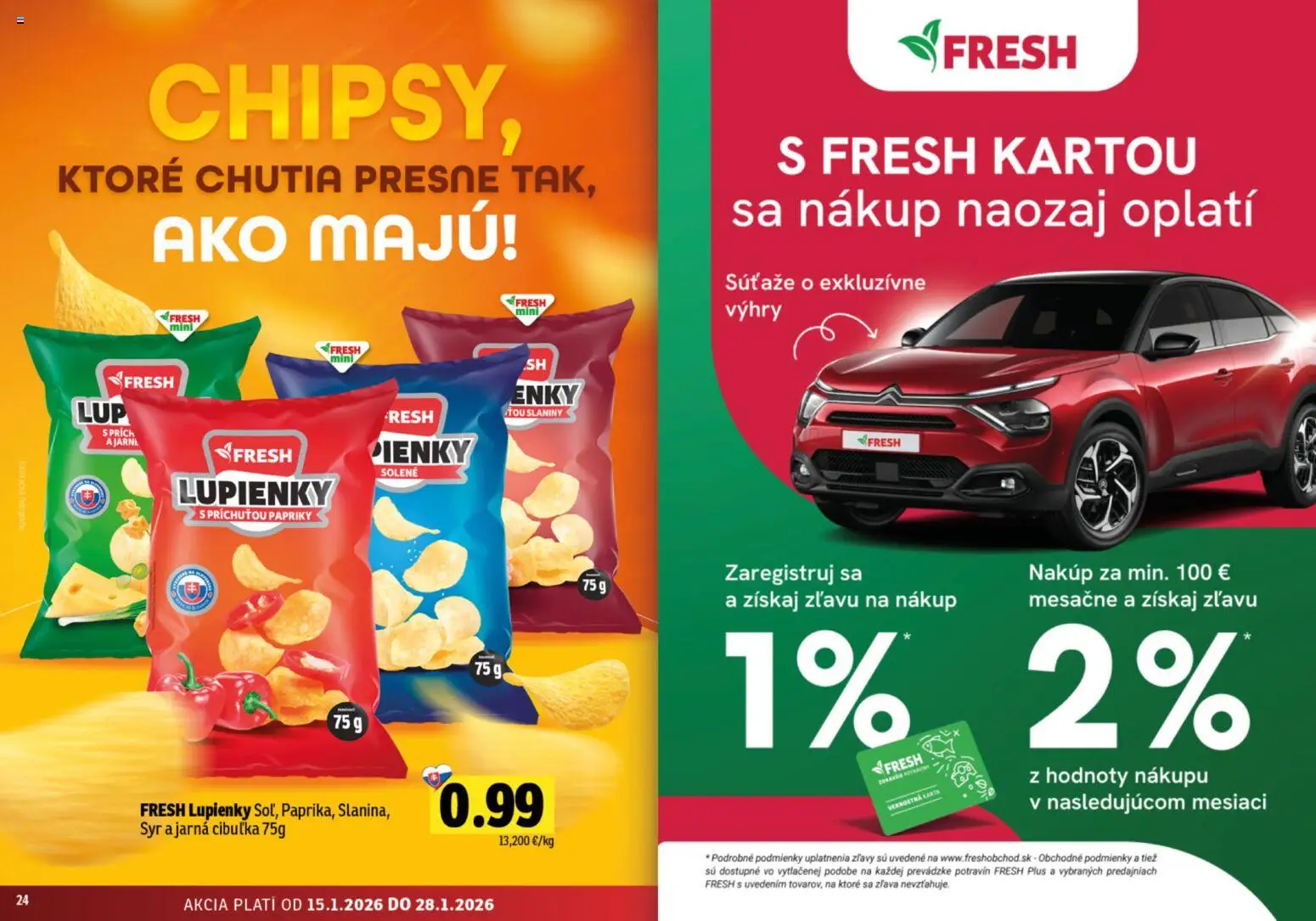 Nové Fresh akcie – leták je platný od 15.01.2026 | Strana: 13 | Produkty: Jarná cibuľka, Syr