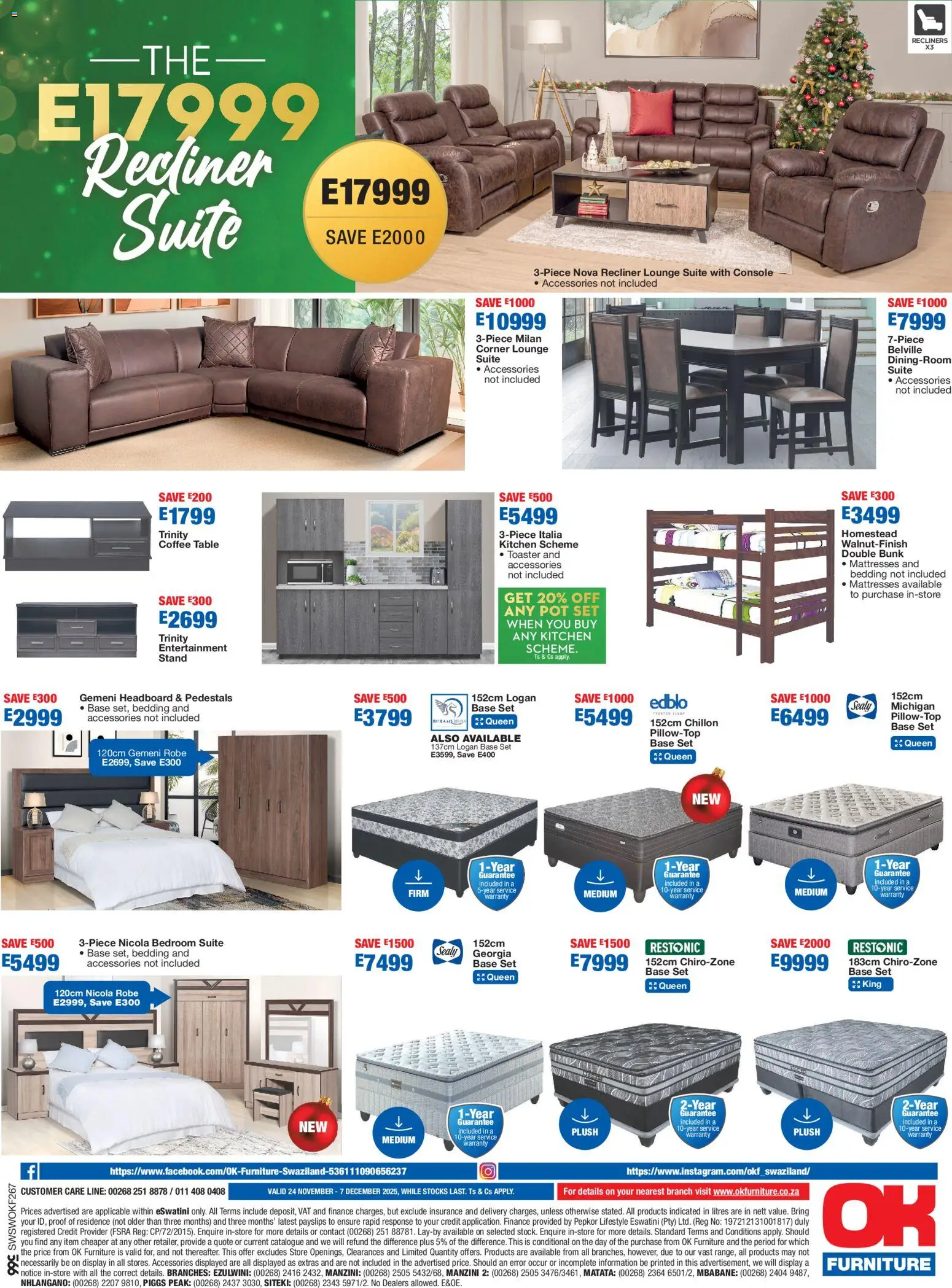 New OK Furniture catalogue – valid from 24.11.2025 | Page: 4 | Products: Headboard, Toaster, Table, Double bunk