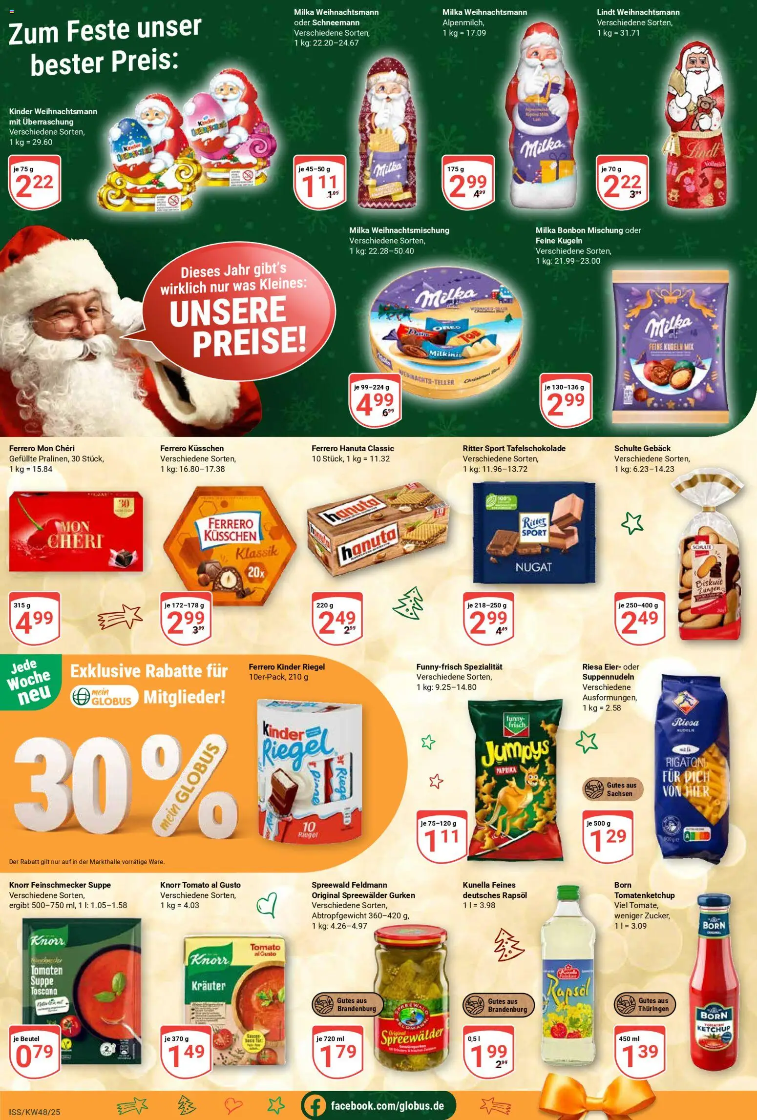 Globus - Black Friday – gültig ab 24.11.2025 | Seite: 3 | Produkte: Knorr, Milka, Lindt, Gurken