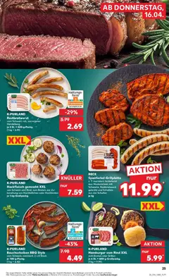 Kaufland Prospekt Hermeskeil	 ab 16.04.2026 gültig | Seite: 25 | Produkte: Burger, Hackfleisch