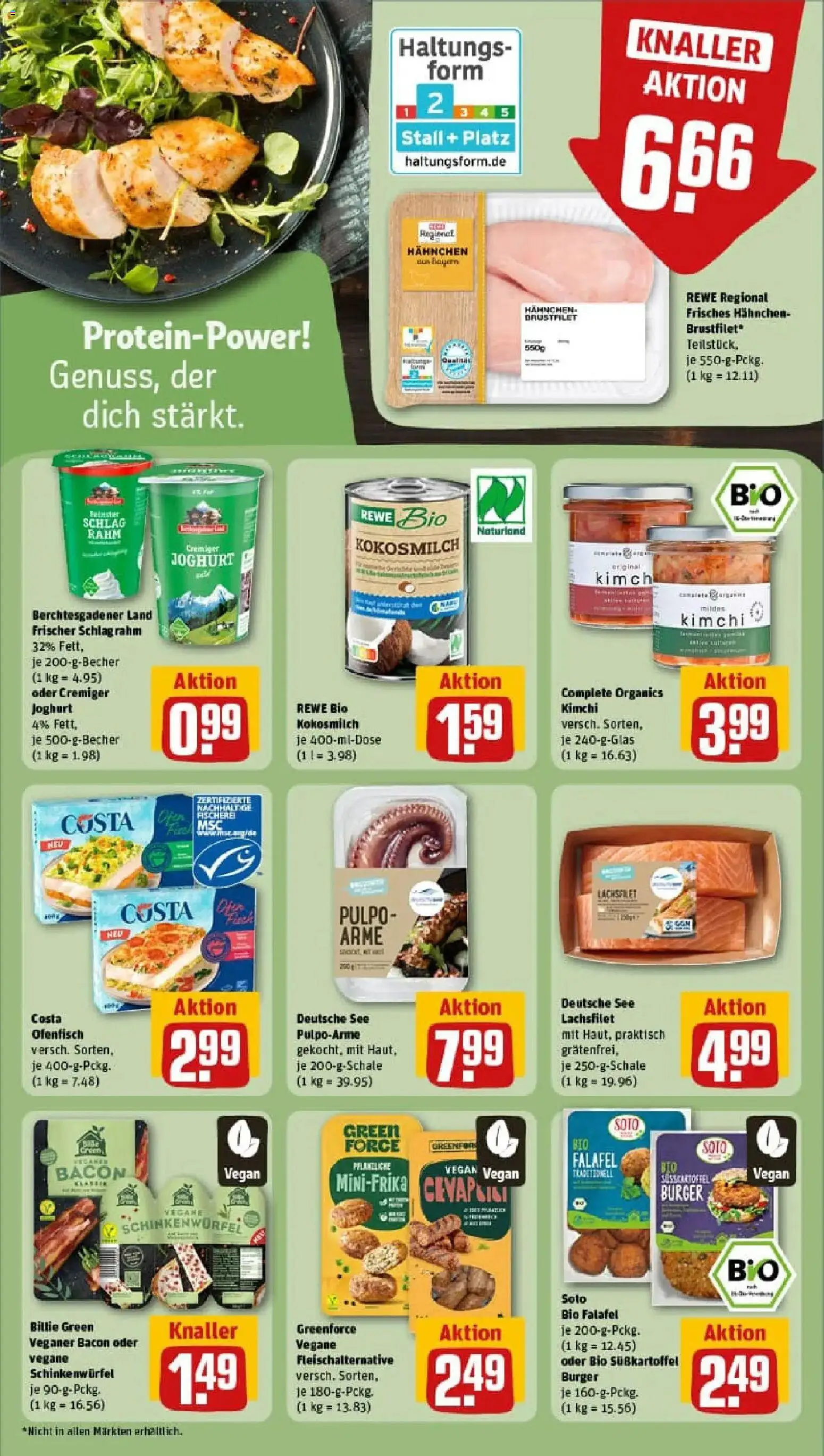 Rewe prospekt Nürnberg / Steinbühl	 – gültig ab 11.01.2026 | Seite: 10 | Produkte: Hahnchen, Joghurt, Cevapcici, Burger