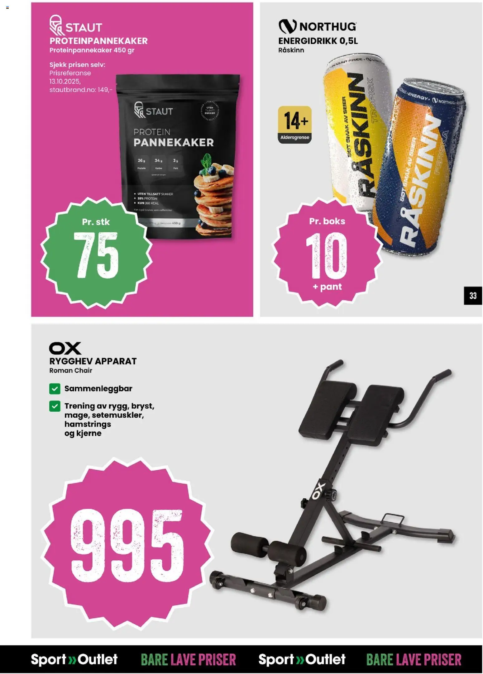 {H1} | Side: 33 | Produkter: Sukker, Skrue, Necessär, Boks