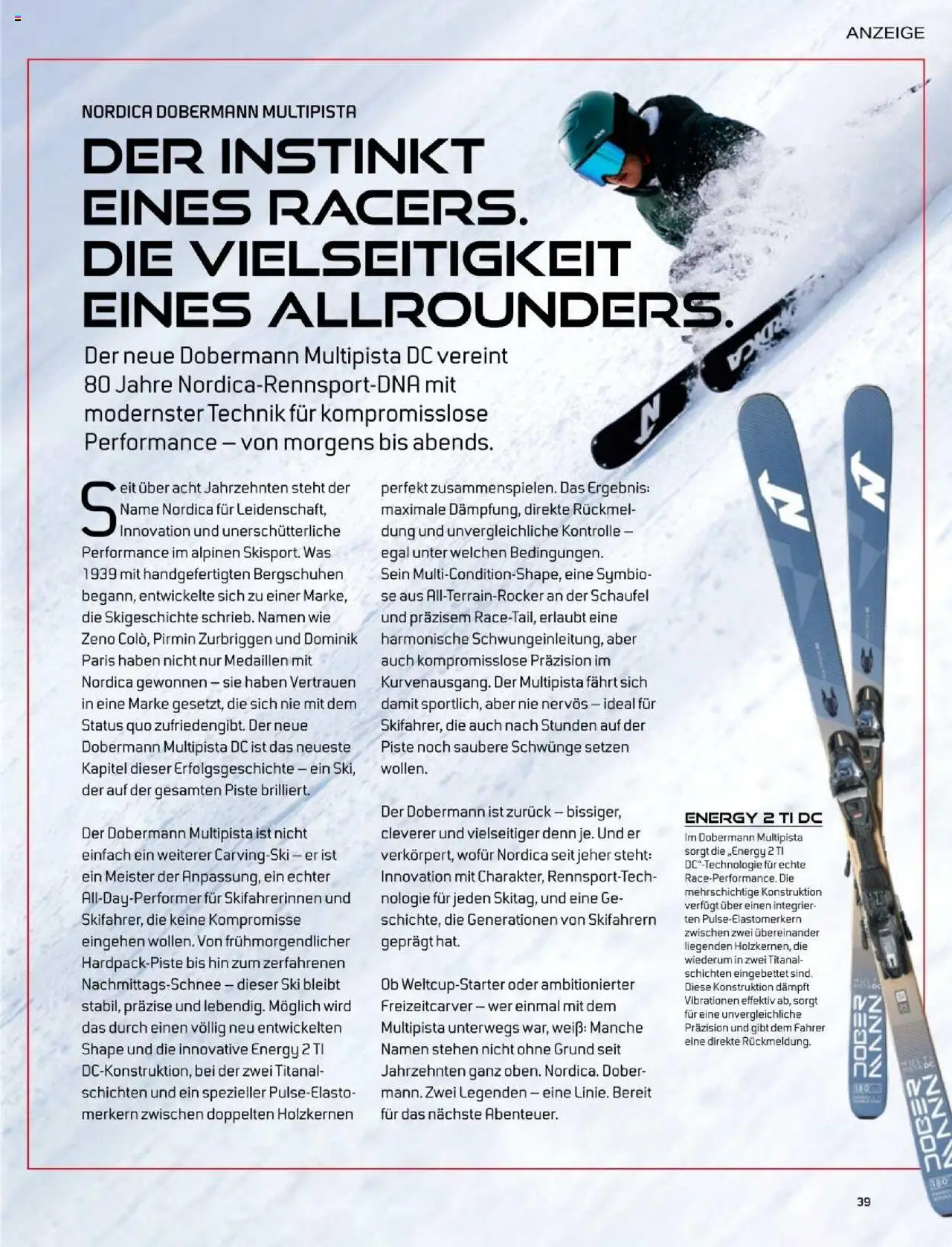 Sport2000 Prospekt Home of Schnee erleben – gültig ab 23.09.2025 | Seite: 39 | Produkte: Energy, Ski, Carvingski