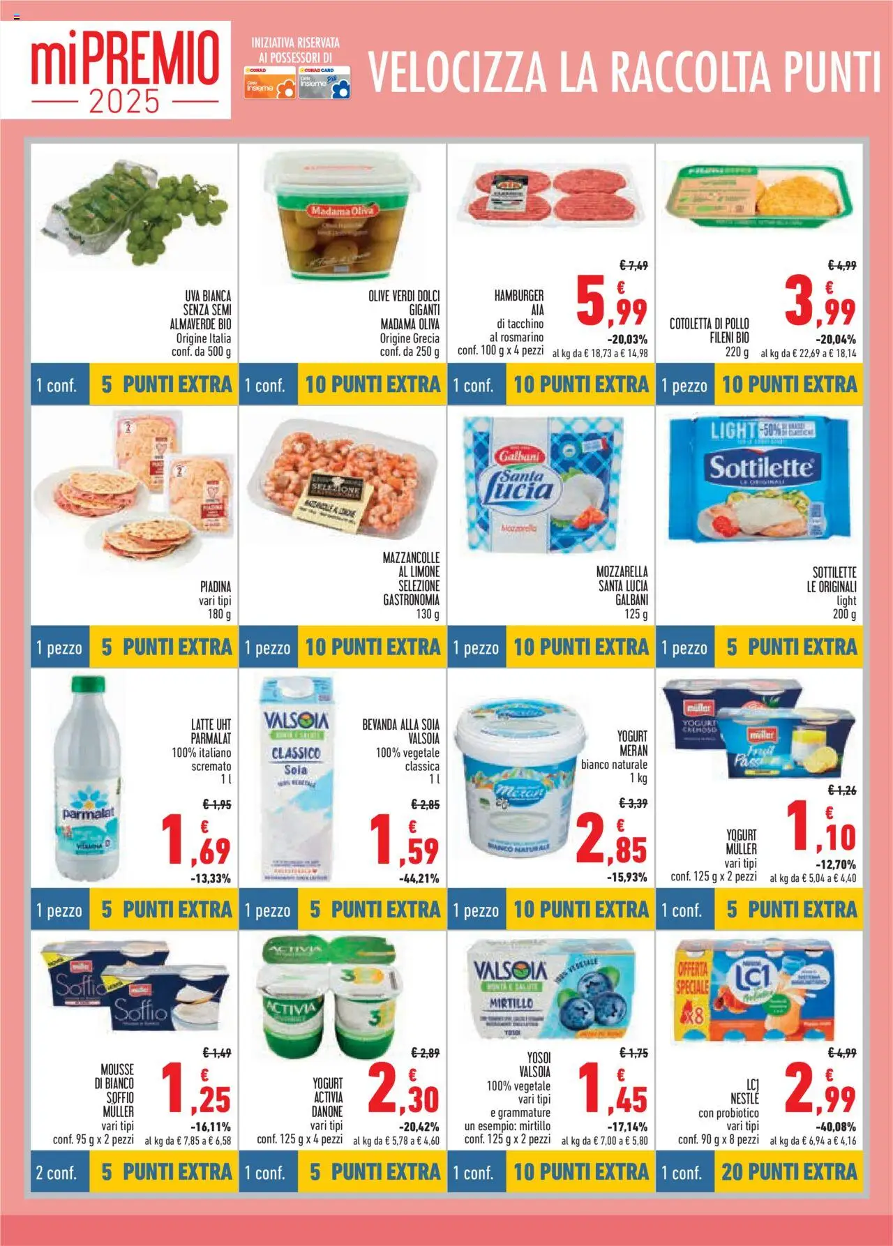 Volantino Conad del 13.08.2025 | Pagina: 8 | Prodotti: Pollo, Tacchino, Olive, Piadina
