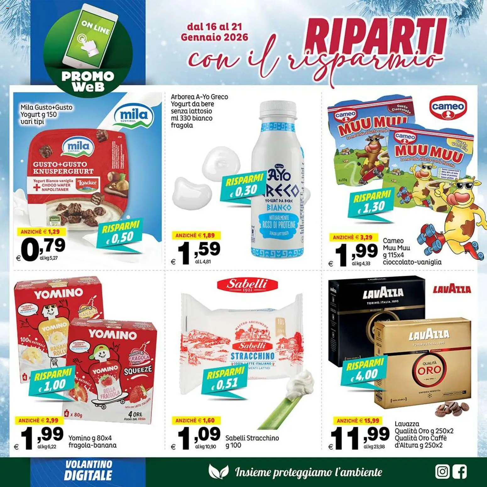 Volantino Elite Supermercati del 16.01.2026 | Pagina: 2 | Prodotti: Caffè, Cioccolato, Latte, Stracchino