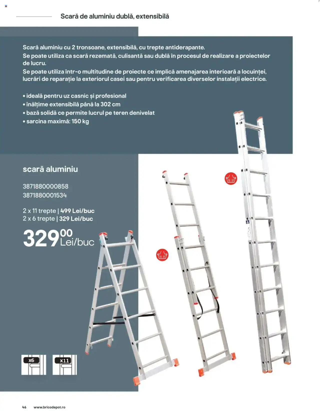 Brico Depot catalog - Scări – valabil de la 13.06.2024 | Pagină: 46 | Produse: Scară