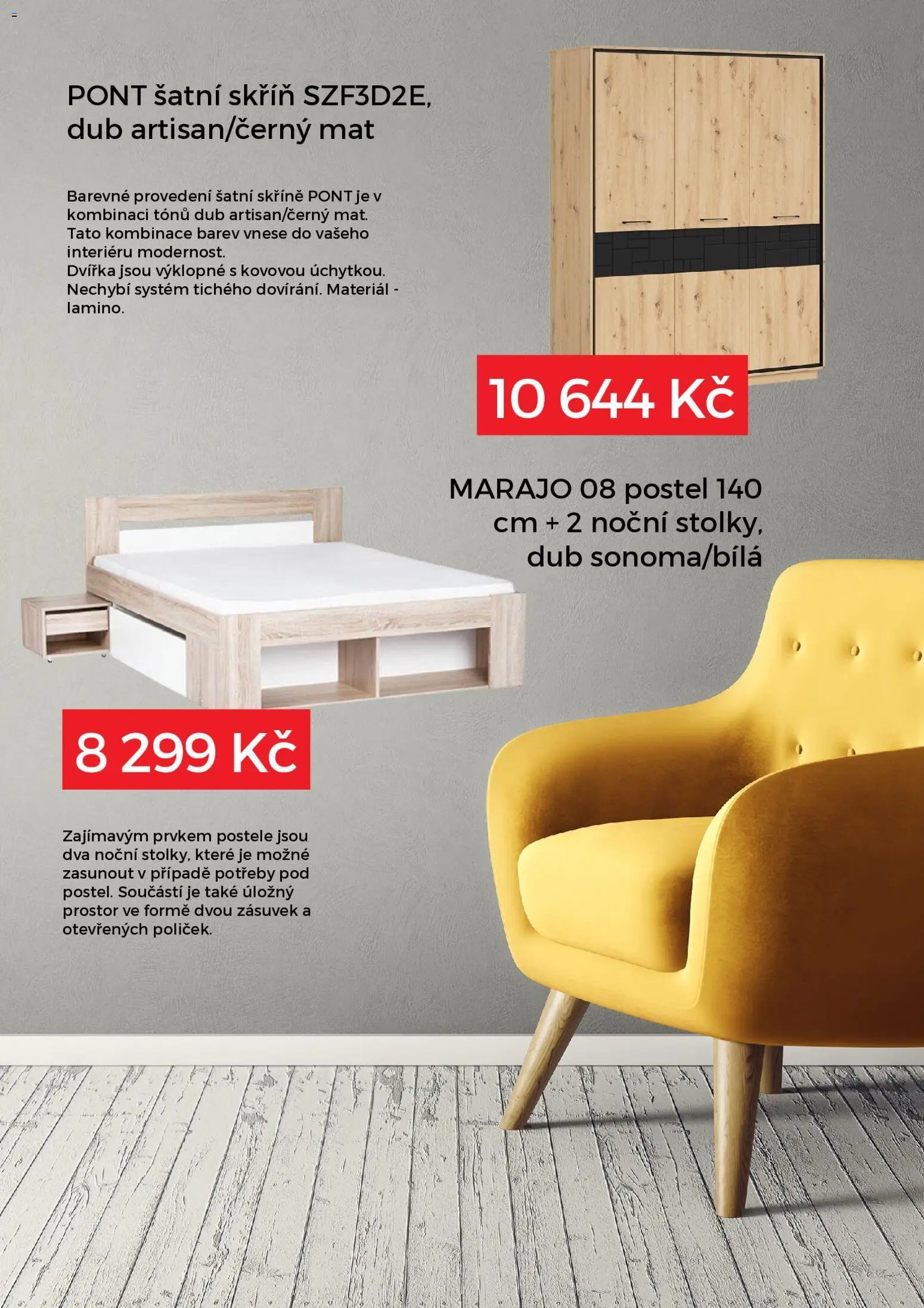 ORFA nábytek Black Friday od 24.11.2025 | Strana: 4 | Produkty: Skříně, Postel, Šatní skříň, Šatní skříně