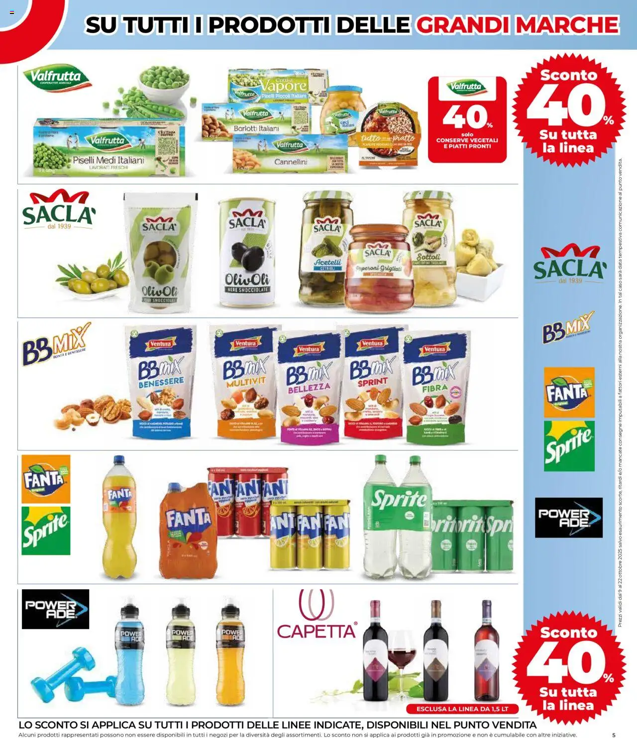 Volantino COOP del 09.10.2025 | Pagina: 5 | Prodotti: Peperoni, Data, Piselli, Fanta