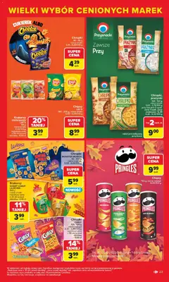 Pogląd oferty "Carrefour Gazetka - Markowe atrakcje cenowe" - ważna od 27.10.2025 | Strona: 25 | Produkty: Chipsy, Chrupki, Lays, Krakersy
