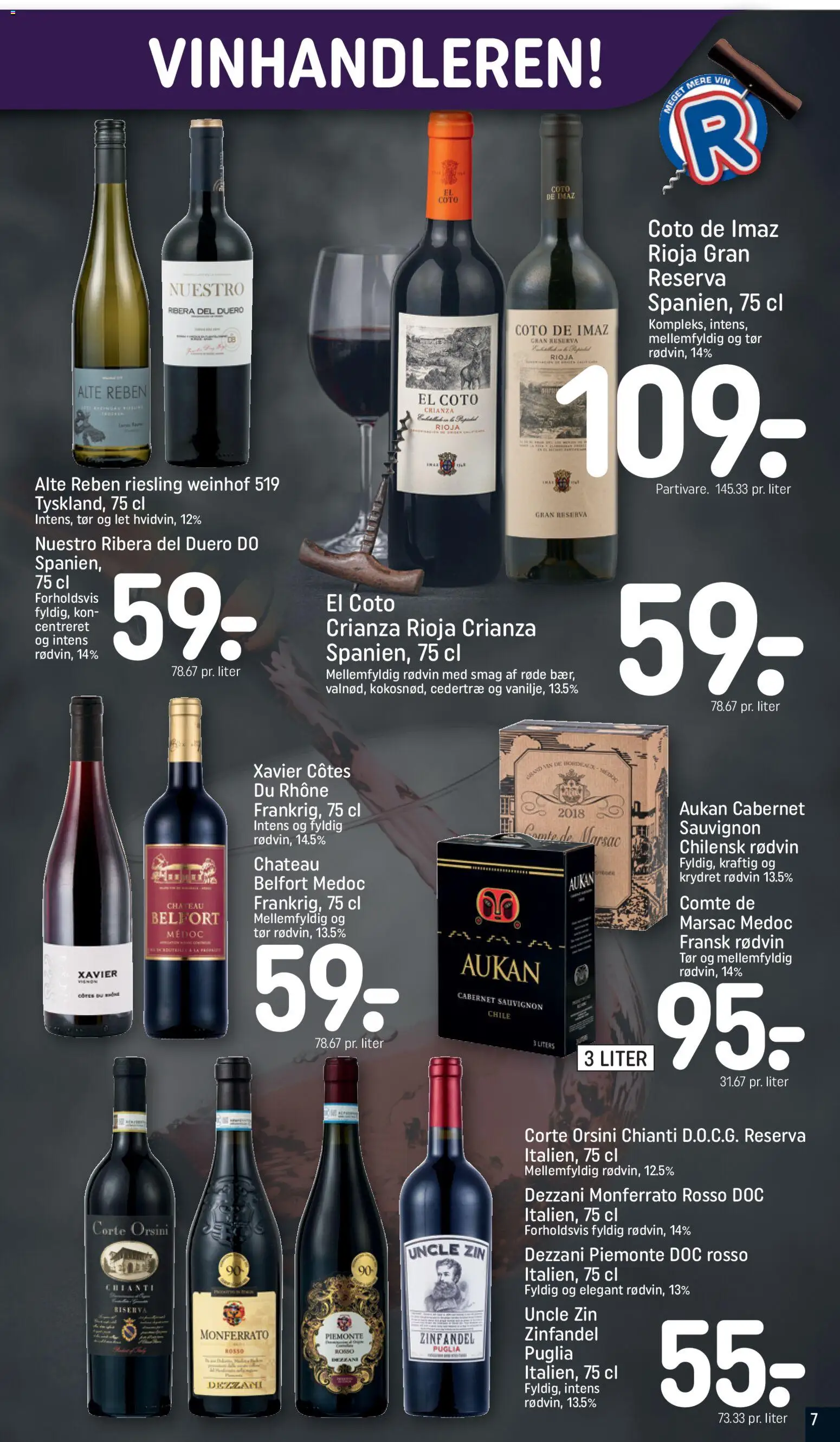 Rema 1000 tilbudsavis – gyldig fra 14.02.2026 | Side: 7 | Produkter: Vin