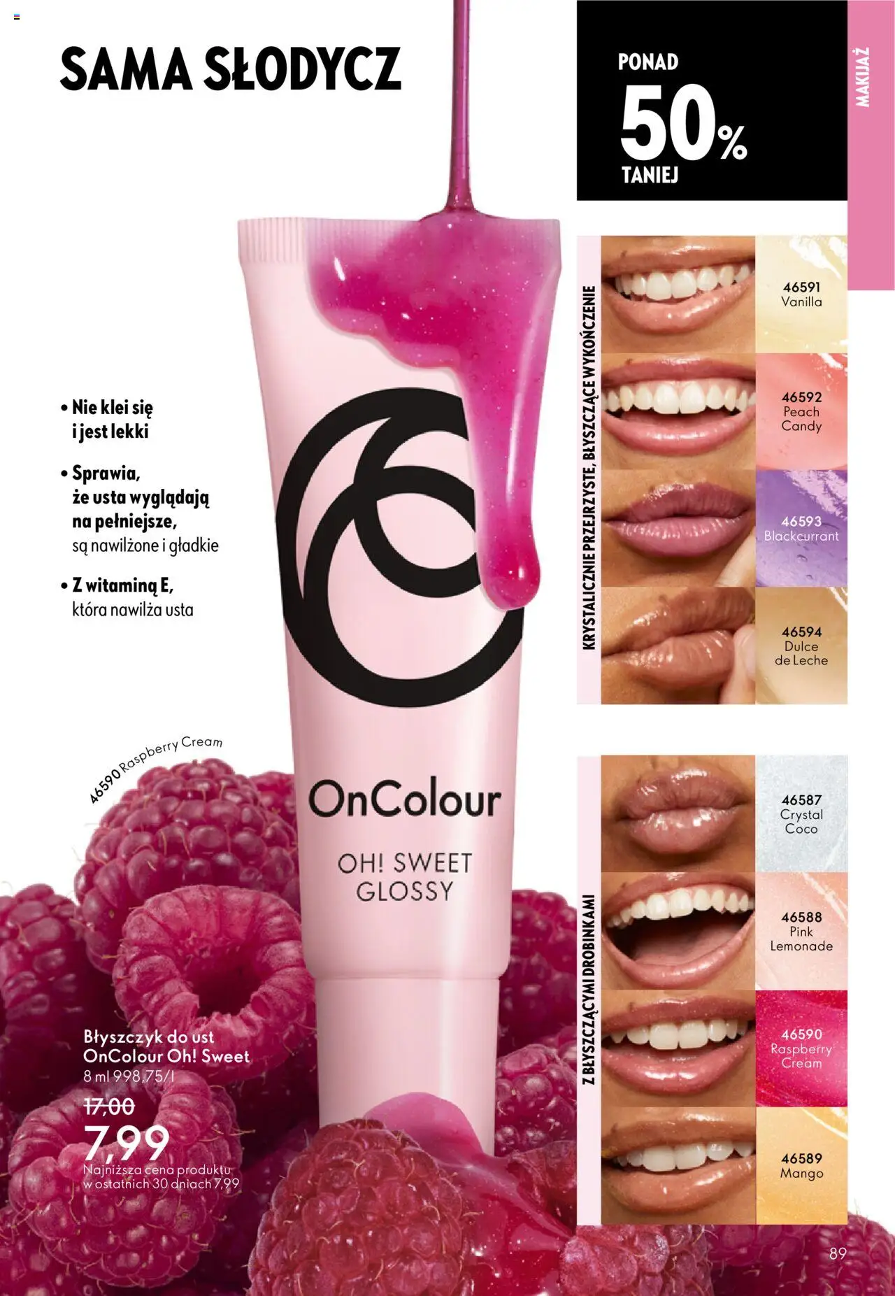 Oriflame Black Friday od 12.11.2025 | Strona: 89 | Produkty: Mango, Makijaż, Błyszczyk
