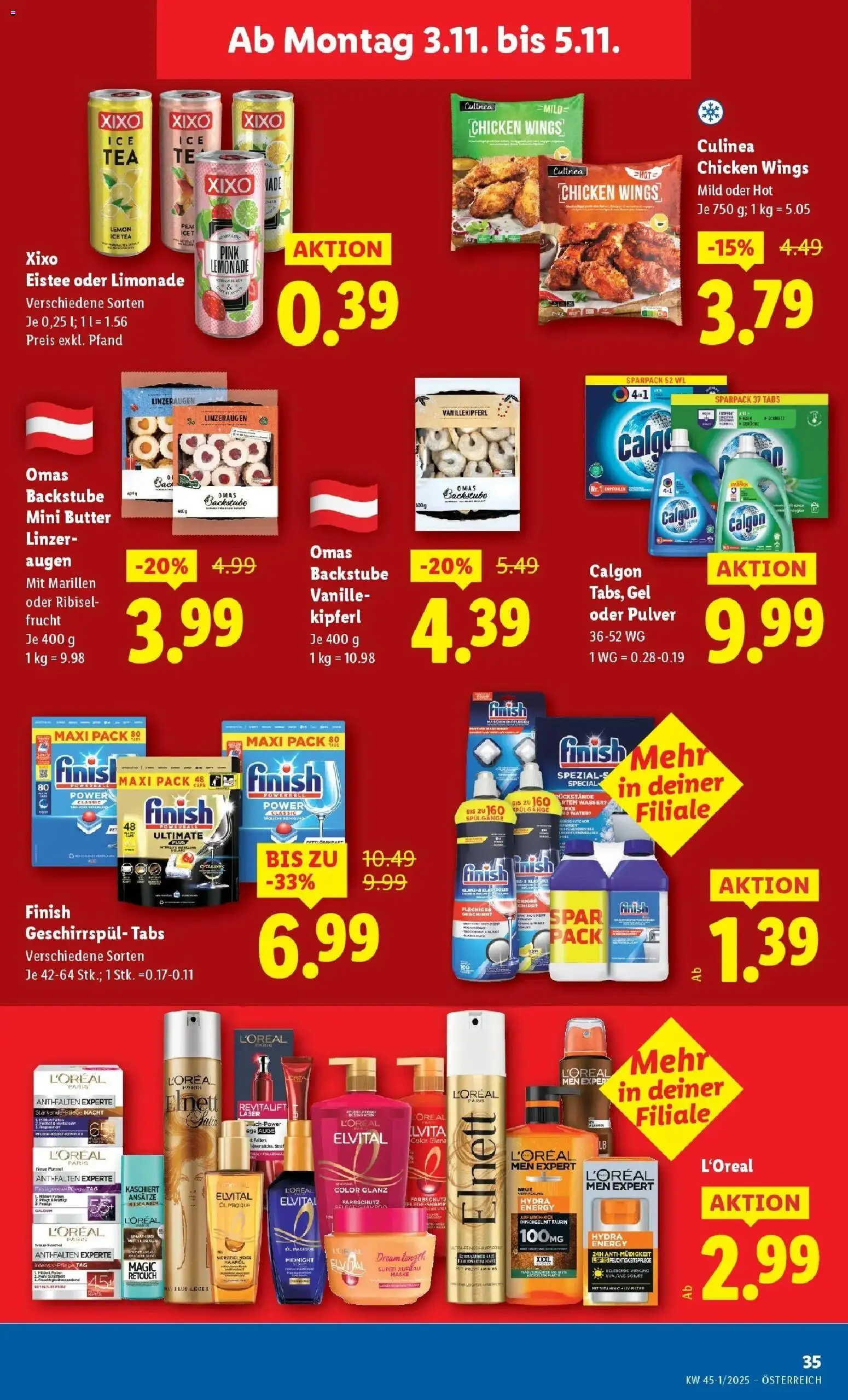 Lidl Flugblatt - Wien  gültig ab 30.10.2025 | Seite: 41 | Produkte: Wasser, Bad, Butter, Duschgel