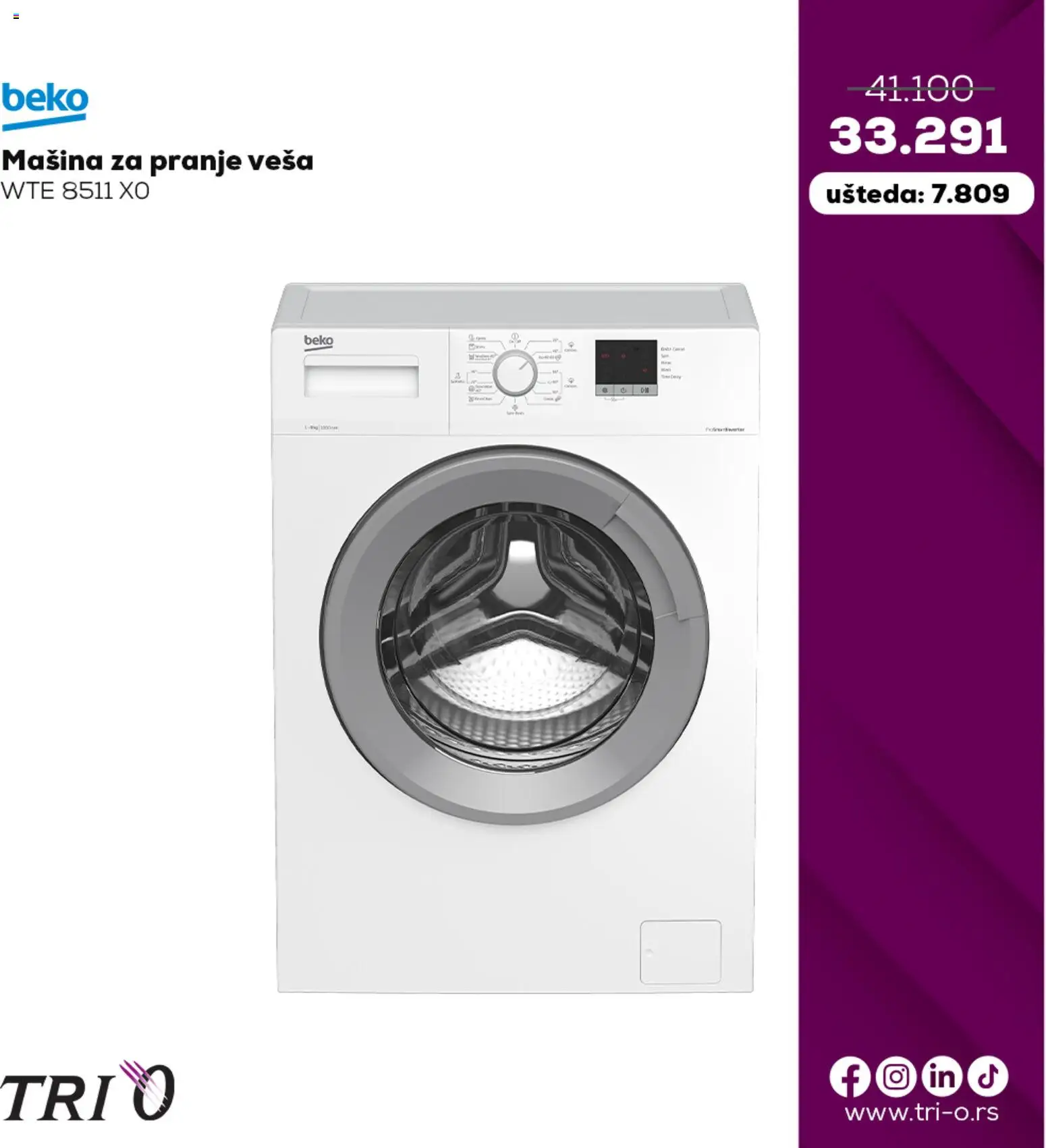Tri O katalog - važi od 21.10.2025 | Strana: 5 | Proizvode: Mašina za pranje veša