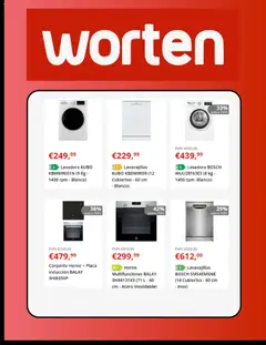 Vista previa Worten folleto válido desde el 03.02.2026 | Página: 2 | Productos: Lavadora, Horno, Lavavajillas