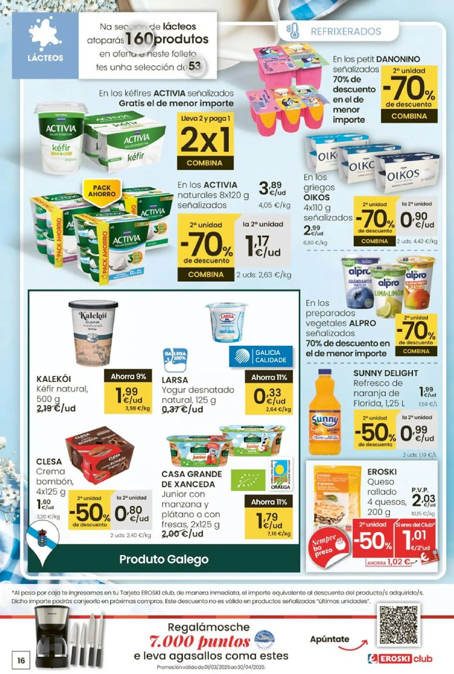 Eroski Quieres ahorrar conmigo │ válido desde el 26.03.2026 | Página: 16 | Productos: Manzana, Crema, Té, Caja