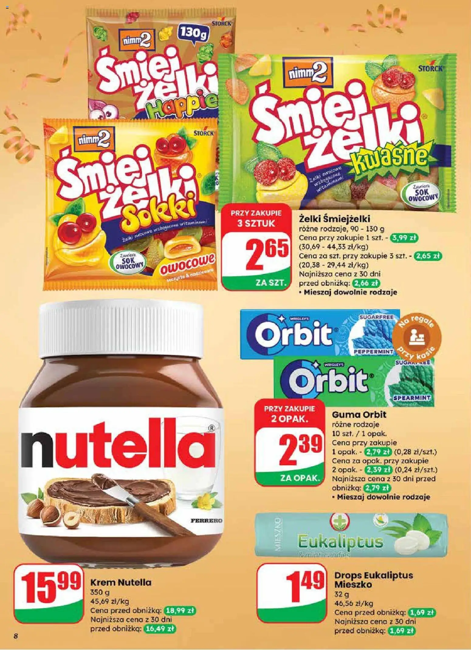 Dino Gazetka od 27.12.2025 | Strona: 8 | Produkty: Nutella, Żelki, Krem