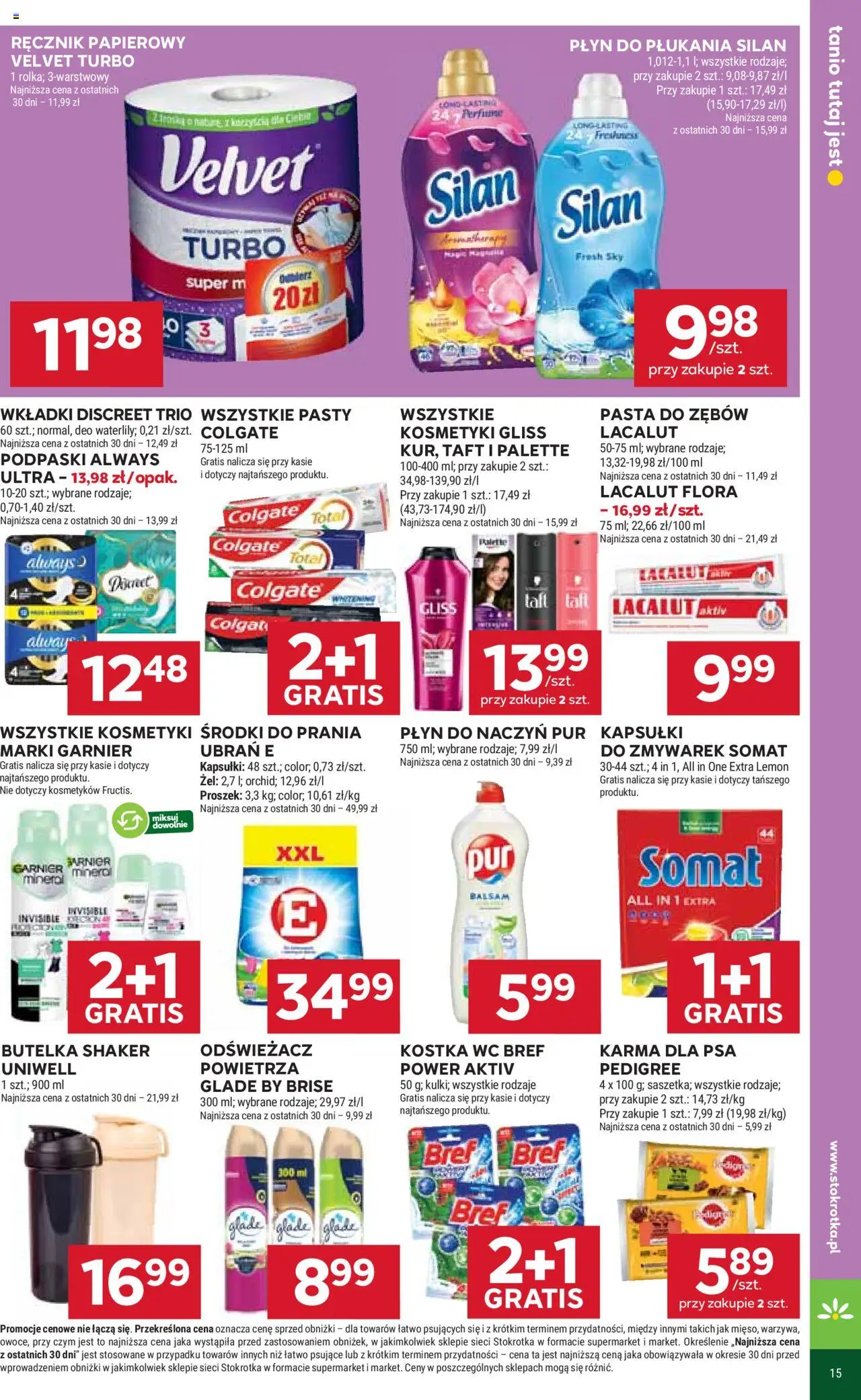 Stokrotka Gazetka - Market od 21.08.2025 | Strona: 27 | Produkty: Podpaski always, Pedigree, Karma dla psa, Ręcznik papierowy