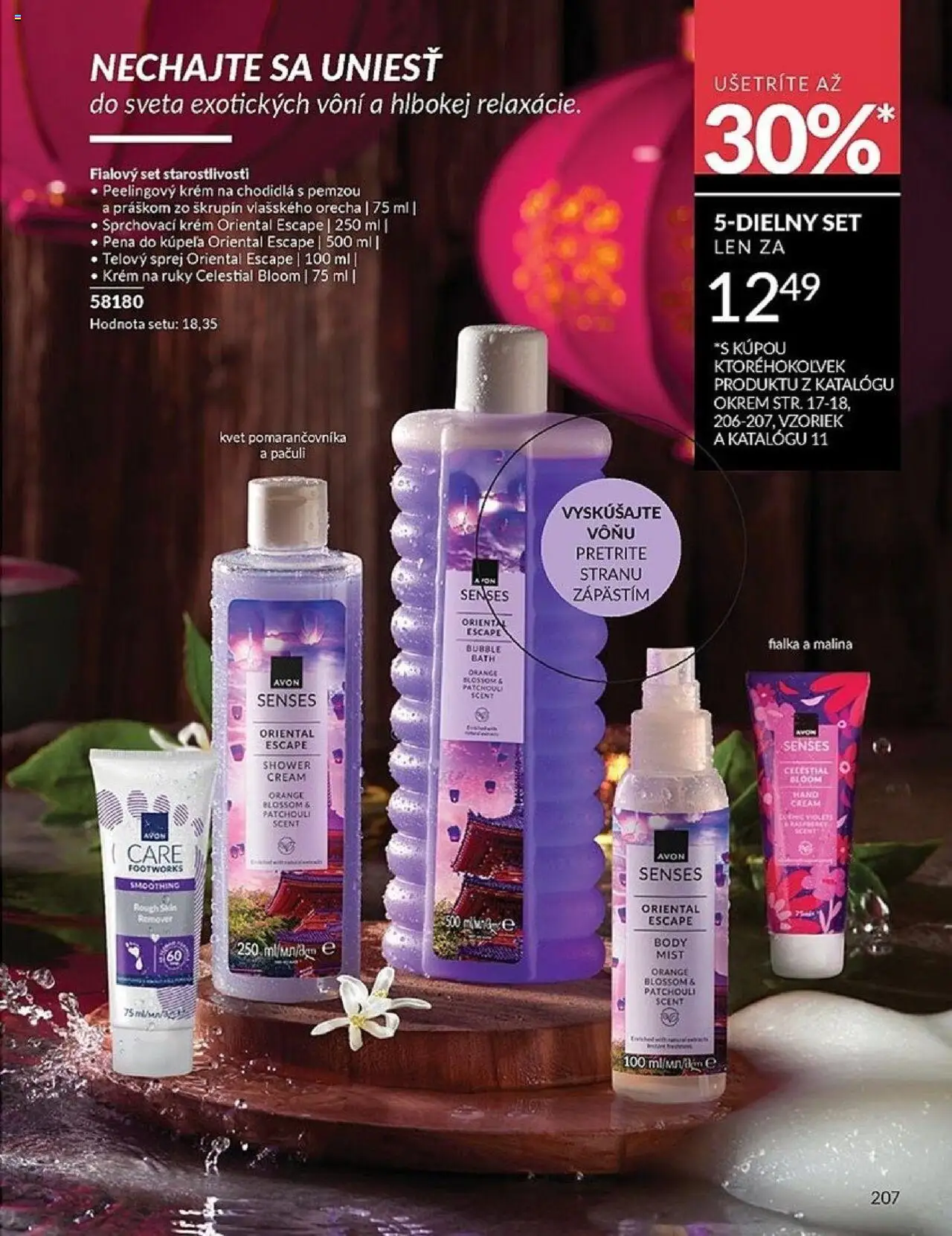 Nové Avon akcie – leták je platný od 01.10.2025 | Strana: 207 | Produkty: Krém na ruky, Pena do kúpeľa, Krém