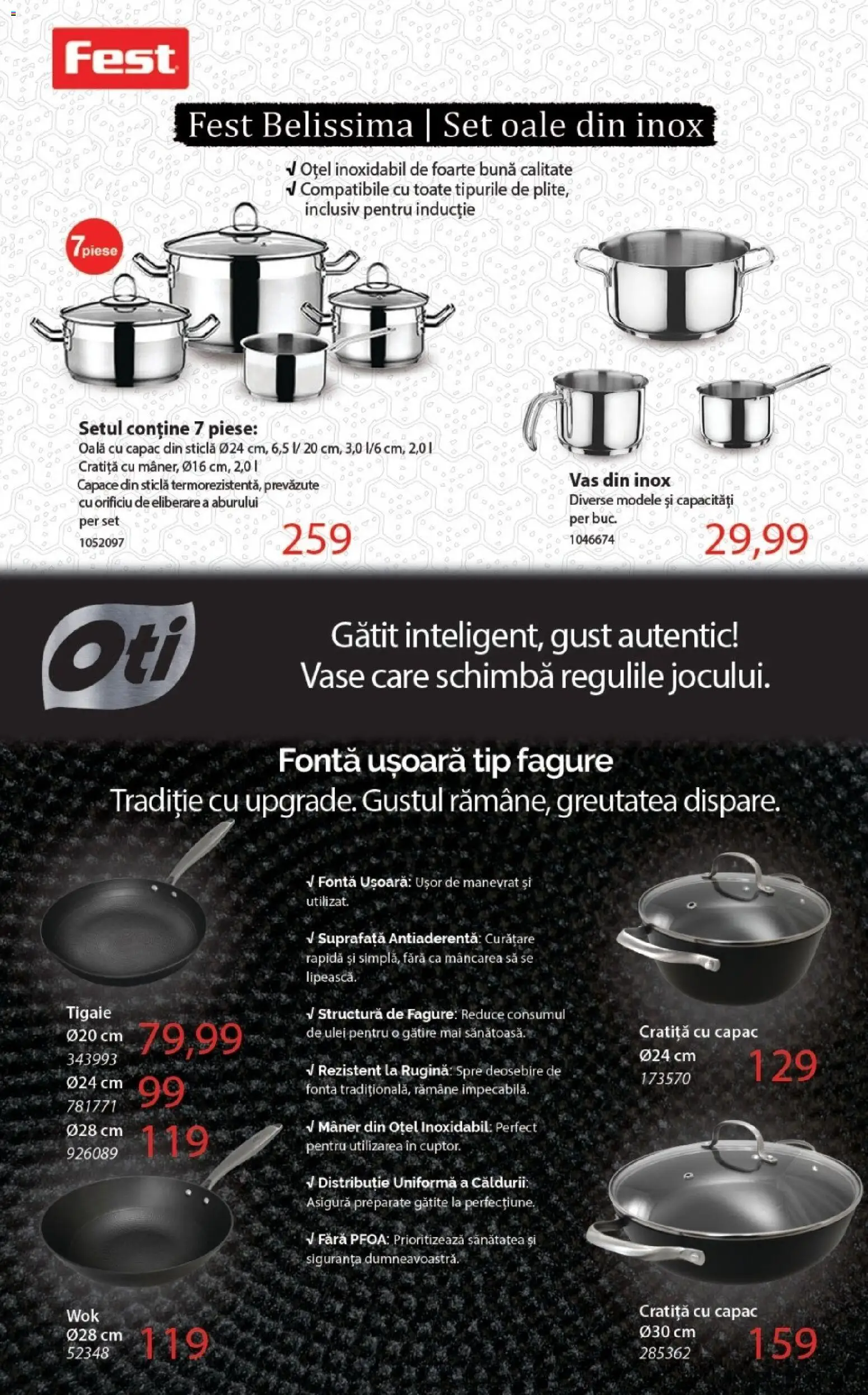 Noul catalog Selgros – valabil de la 14.11.2025 | Pagină: 22 | Produse: Cratiță, Set oale, Mâner, Ulei