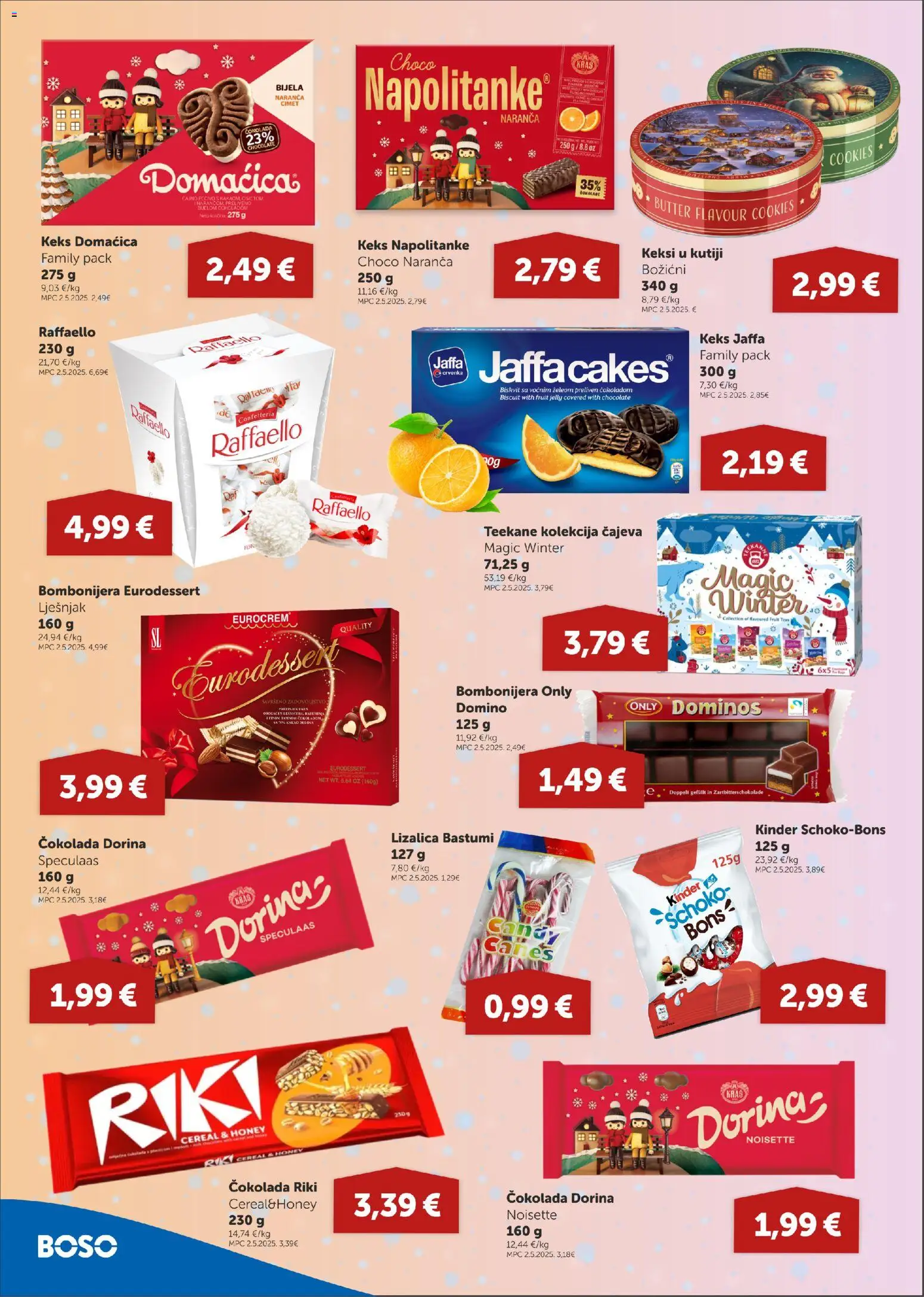Boso katalog | vrijedi od 27.11.2025 | Stranica: 6 | Proizvodi: Dorina, Keks, Lješnjak, Raffaello