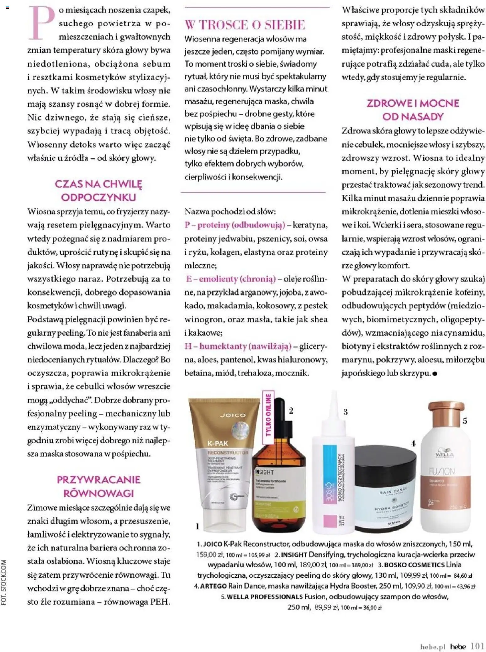Hebe gazetka - Magazyn od 01.03.2026 | Strona: 101 | Produkty: Róż, Szampon, Maska, Peeling