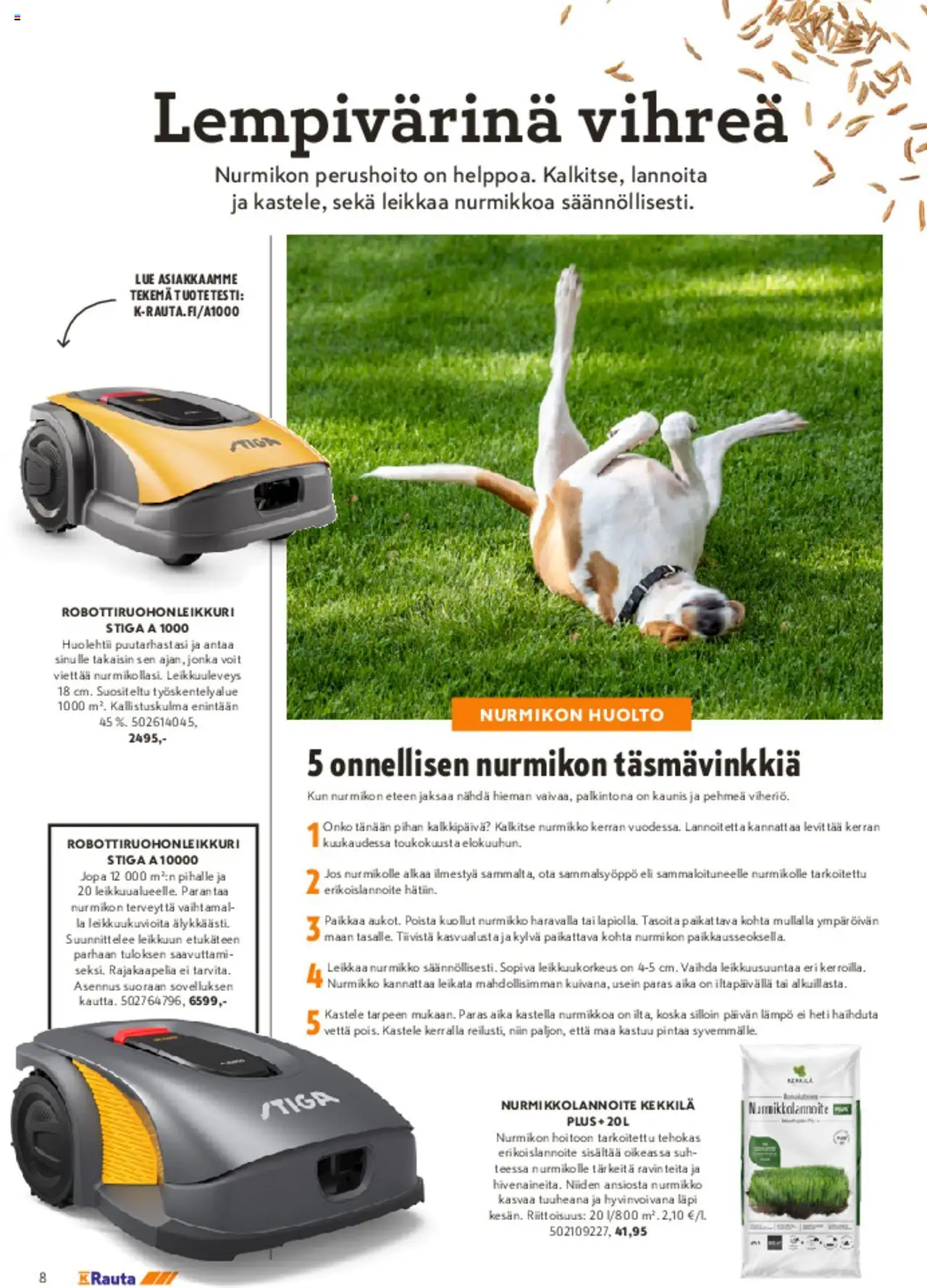 | Sivu: 8 | Tuotteet: Robottiruohonleikkuri