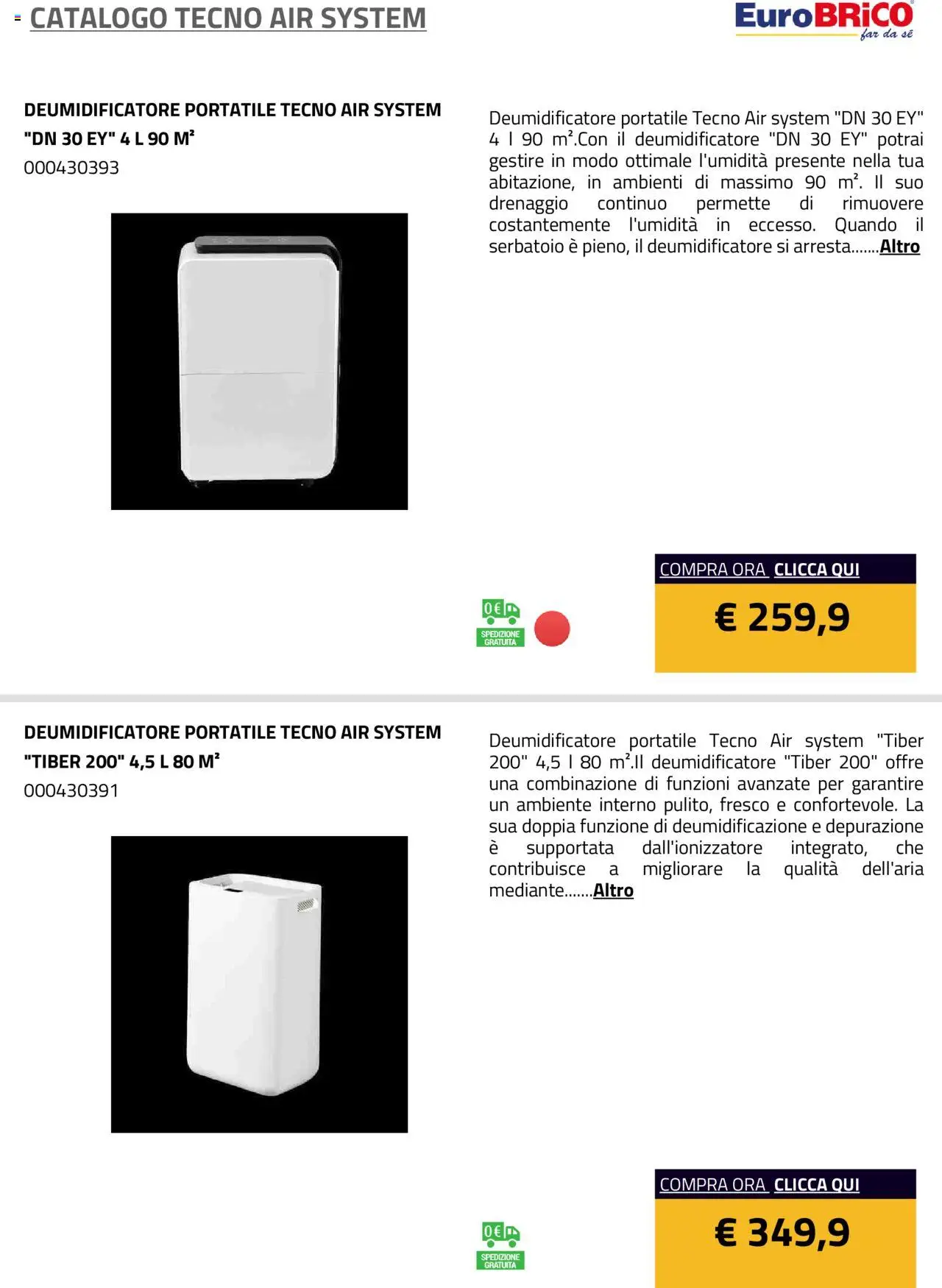 Volantino Eurobrico del 23.07.2025 | Pagina: 51 | Prodotti: Deumidificatore