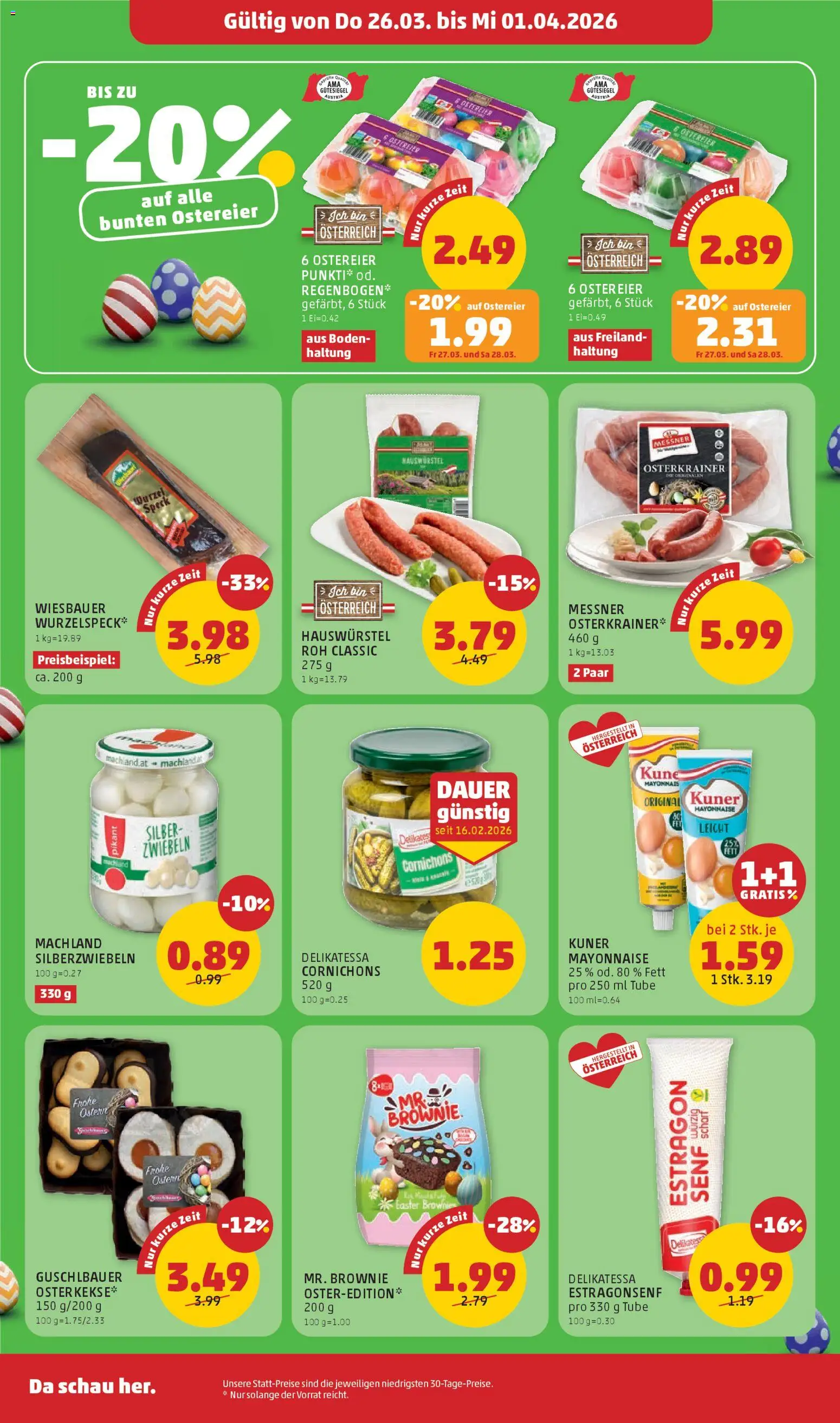 Penny Markt - Alles für die Osterjause  gültig ab 26.03.2026 | Seite: 3 | Produkte: Zwiebeln, Mayonnaise