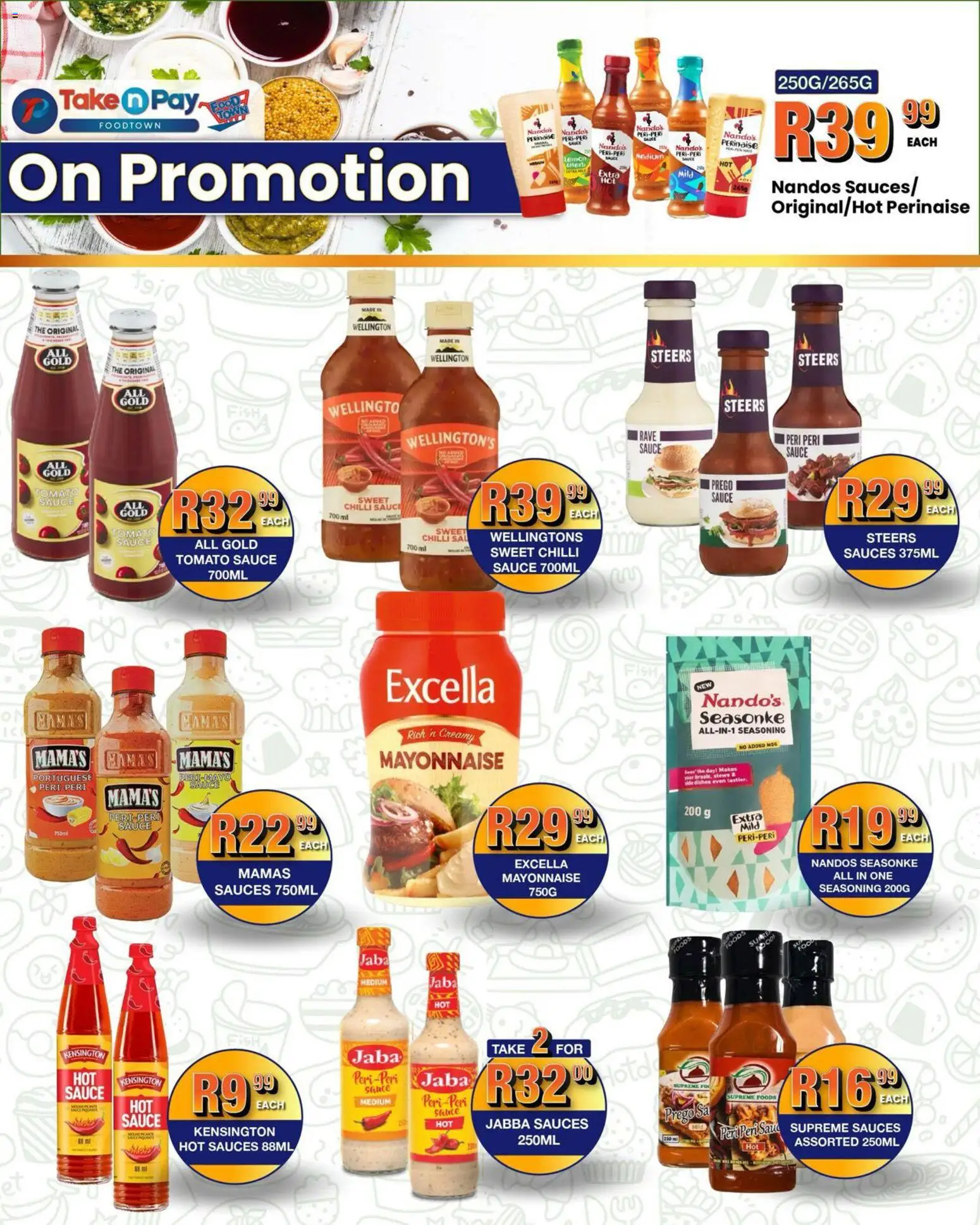 New Take n Pay catalogue – valid from 12.01.2026 | Page: 4 | Products: Wellingtons, Seasoning, Mayonnaise, Sauce