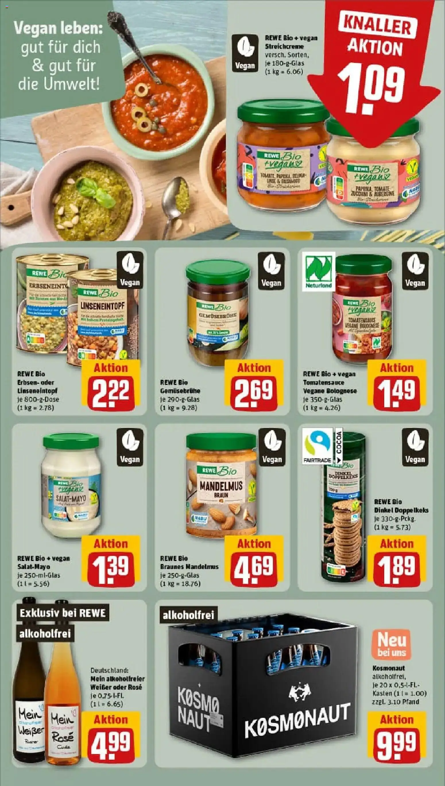 Rewe prospekt Berlin / Hansaviertel	 – gültig ab 18.01.2026 | Seite: 19 | Produkte: Butter, Mayonnaise, Aubergine, Zucchini